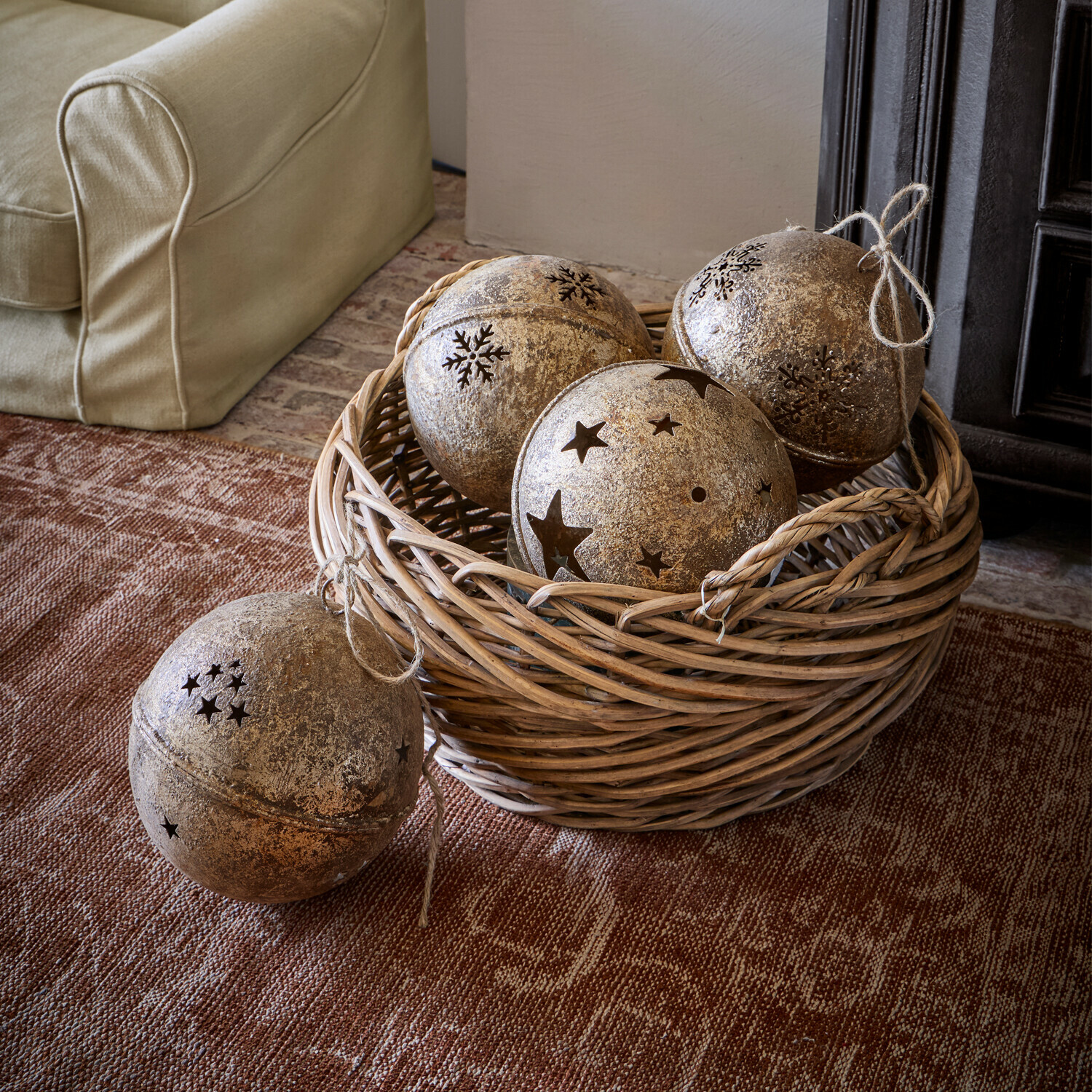 Lot de 6 boules décoratives Elyzara