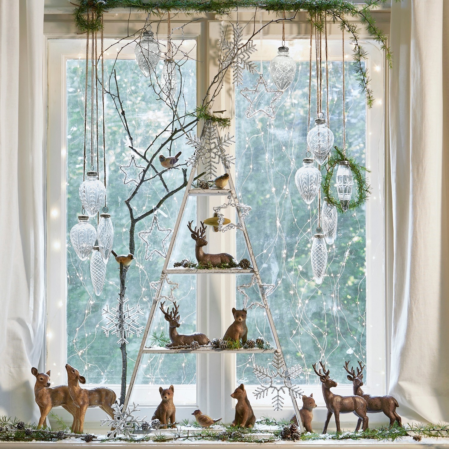 Lot de 2 faons Cestas