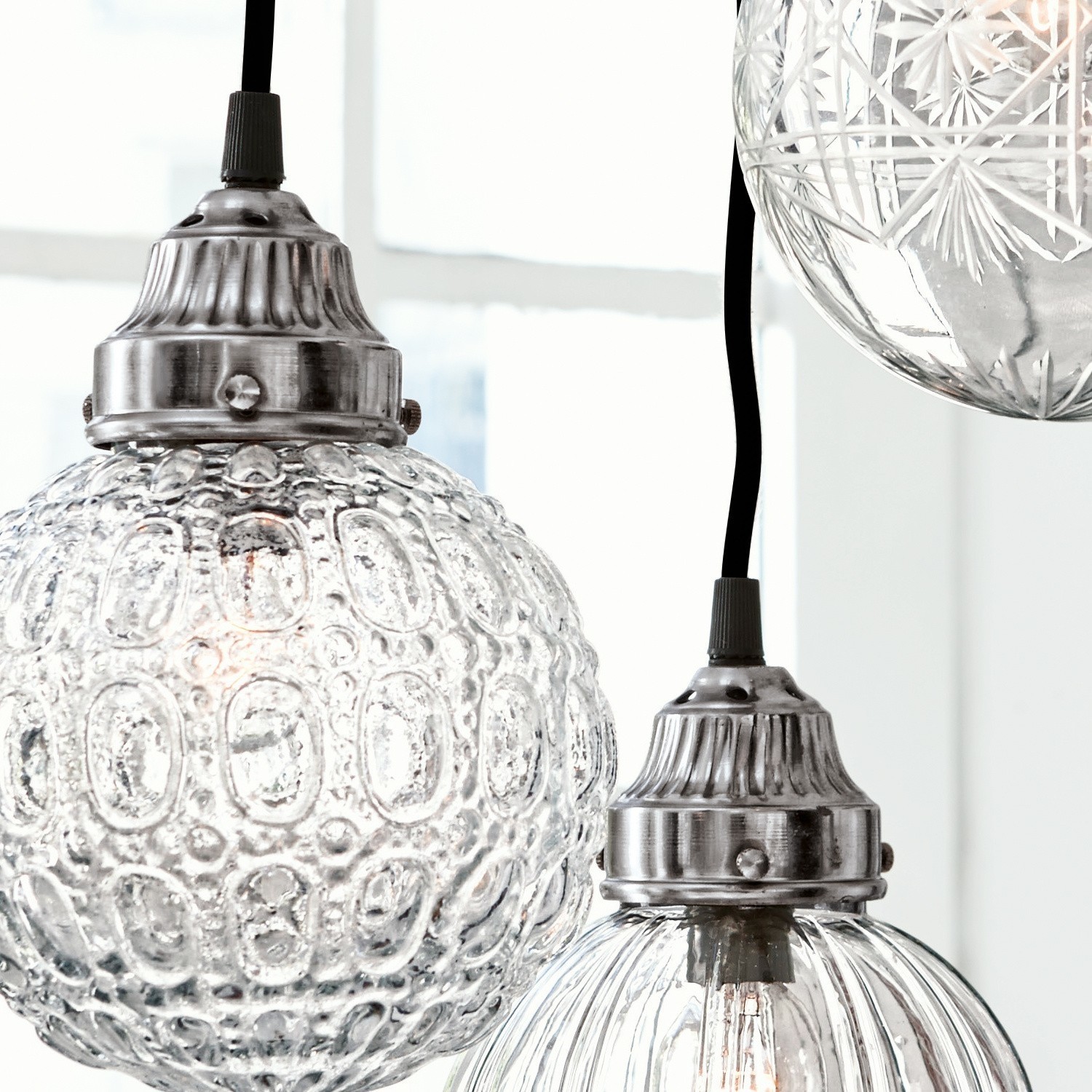 Lot de 3 suspensions Lidia
