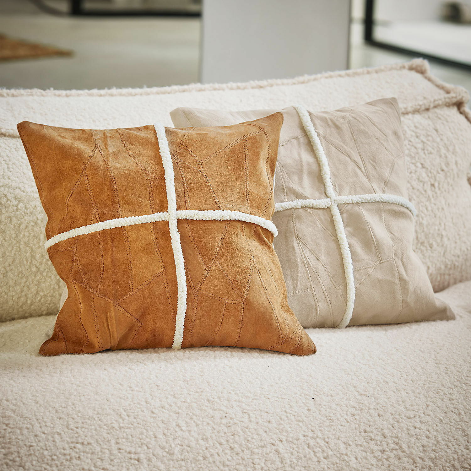 Lot de 2 housses de coussins Raminya