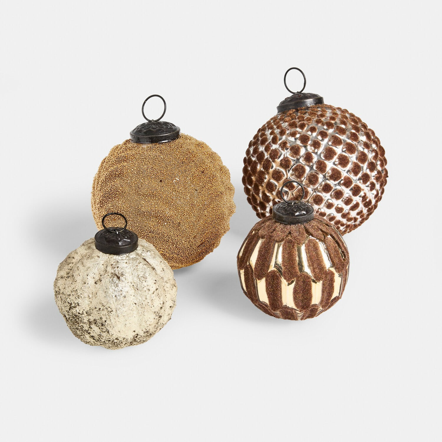 Lot de 4 boules de Noël Tamarun