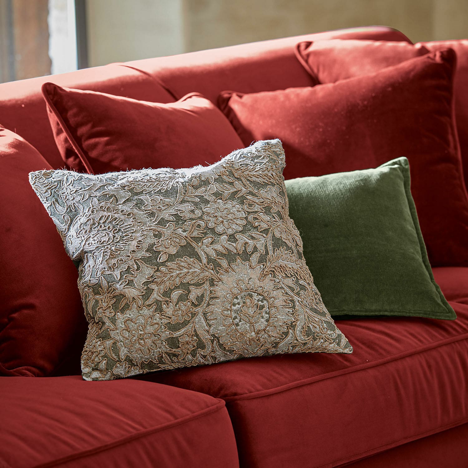 Lot de 2 housses de coussins Plainemont
