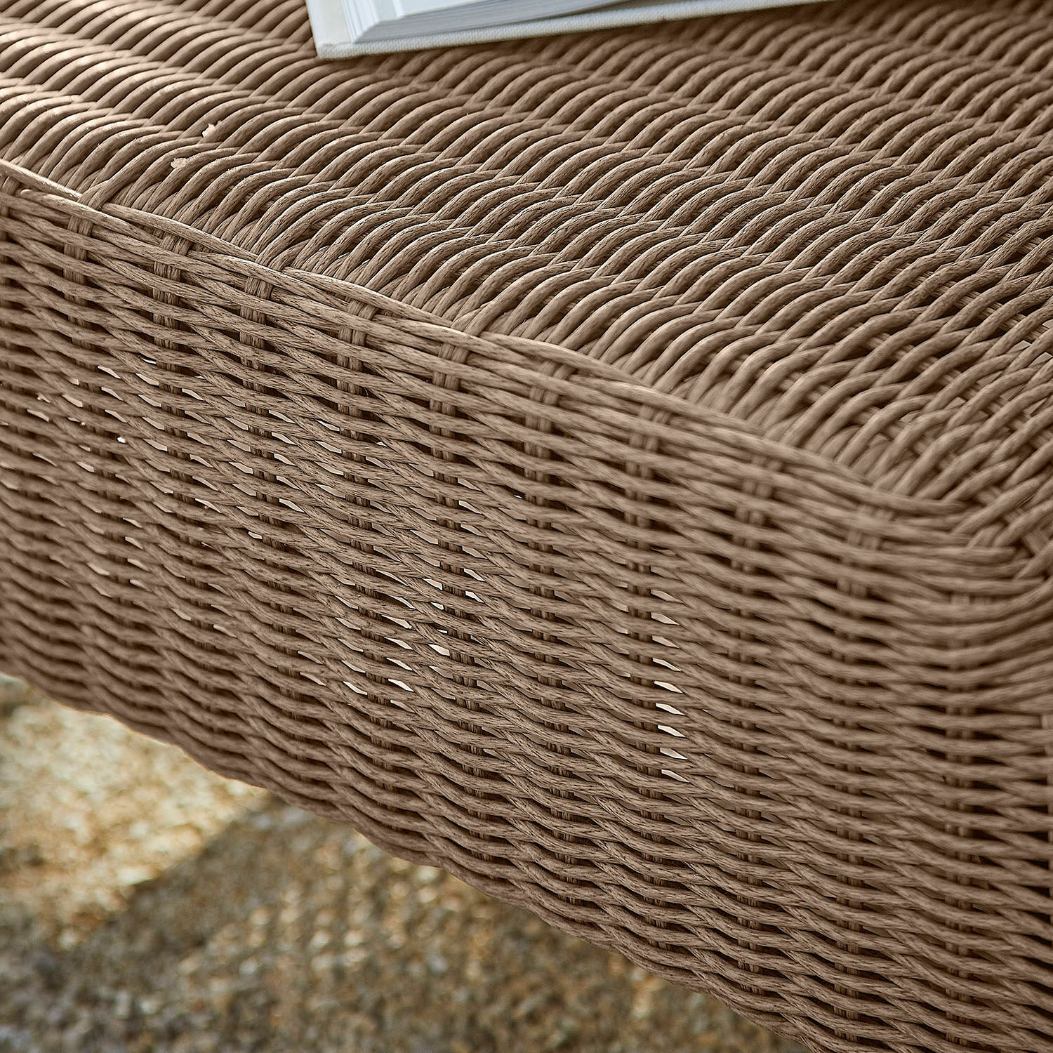 Corbeille de plage avec repose-pieds Sanivane