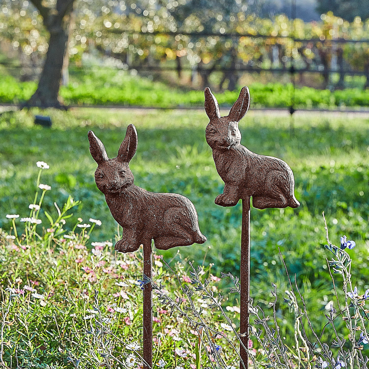 Lot de 2 piques de jardin Dariyah