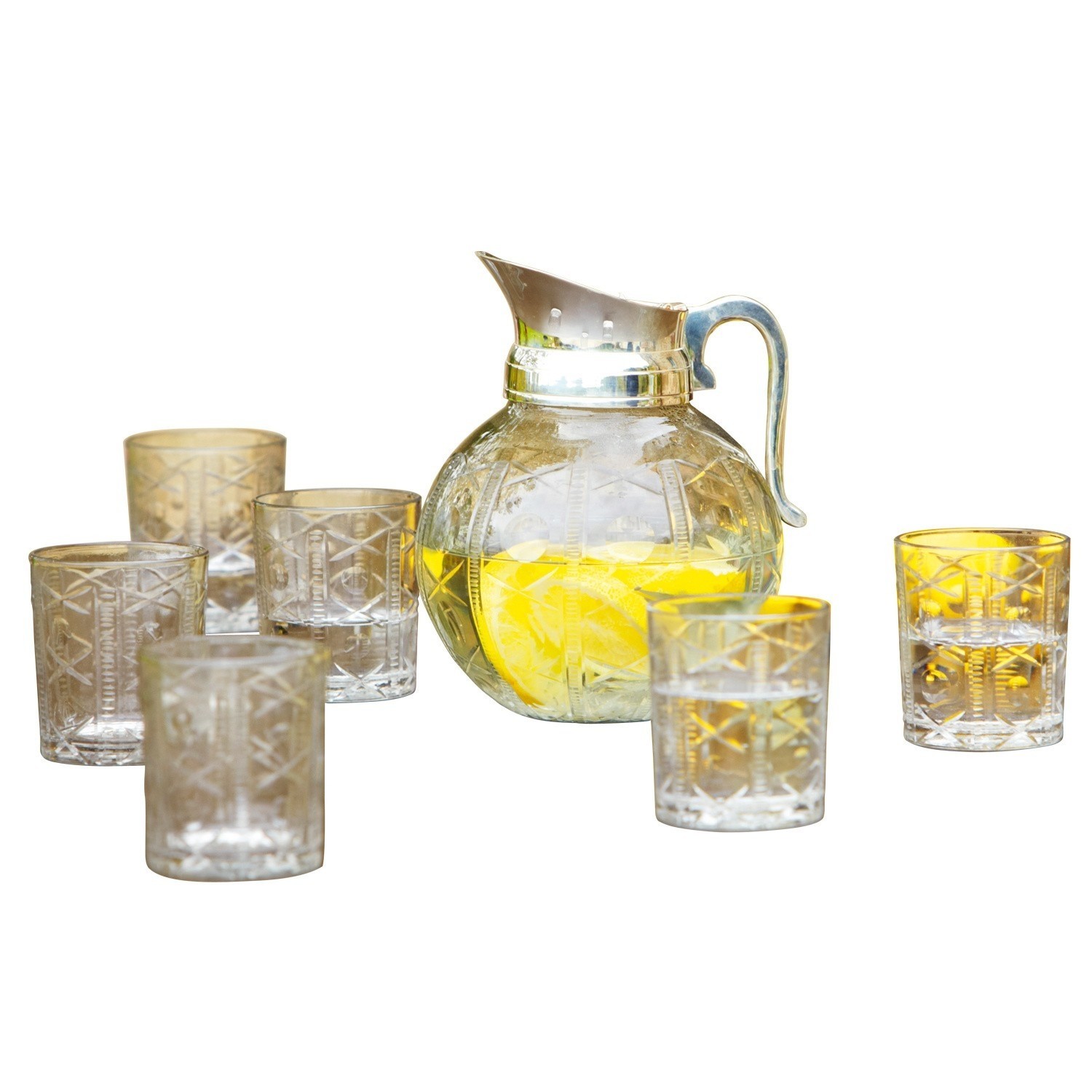 Pichet avec 6 verres Manchester