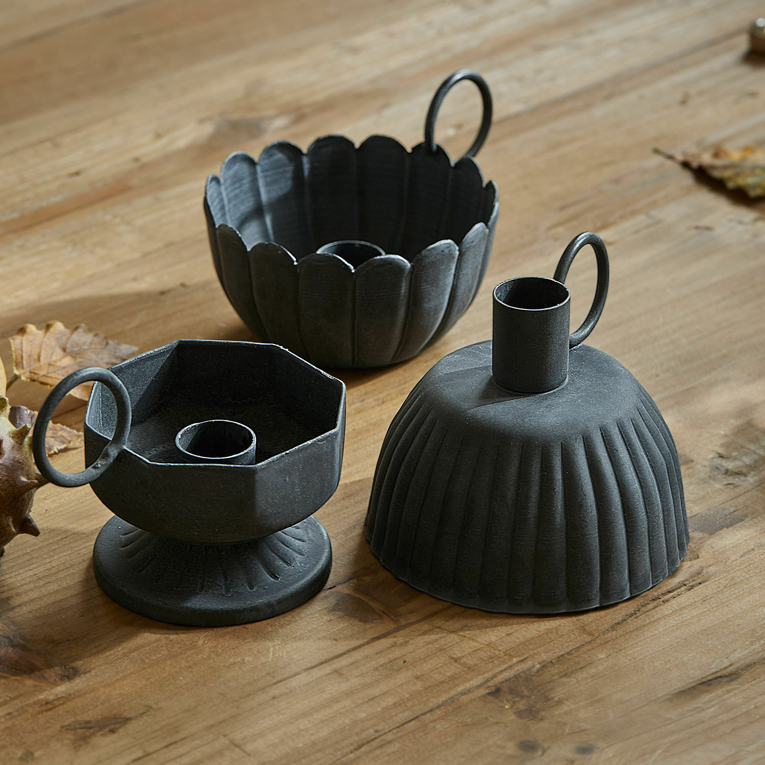 Lot de 3 bougeoirs Lazharin
