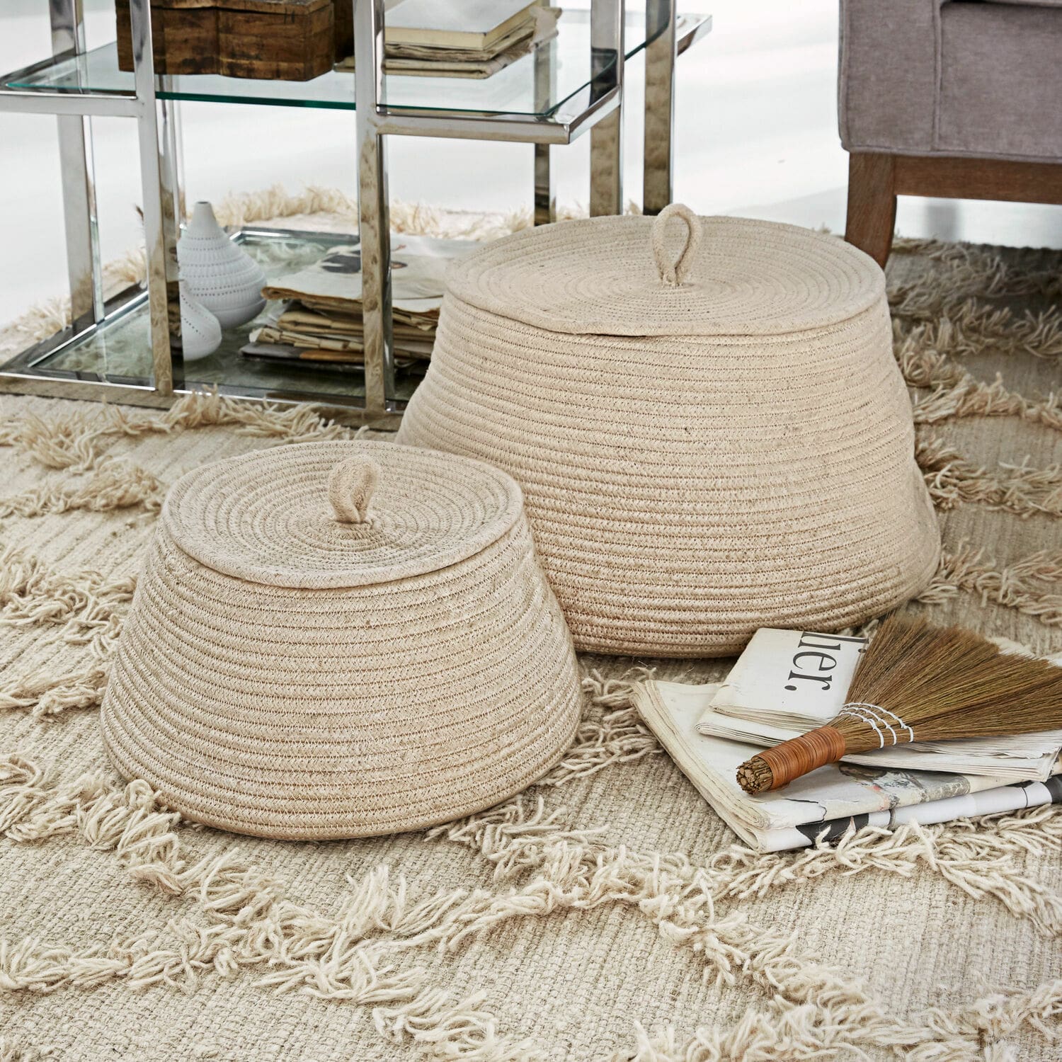 Lot de 2 paniers Riabas