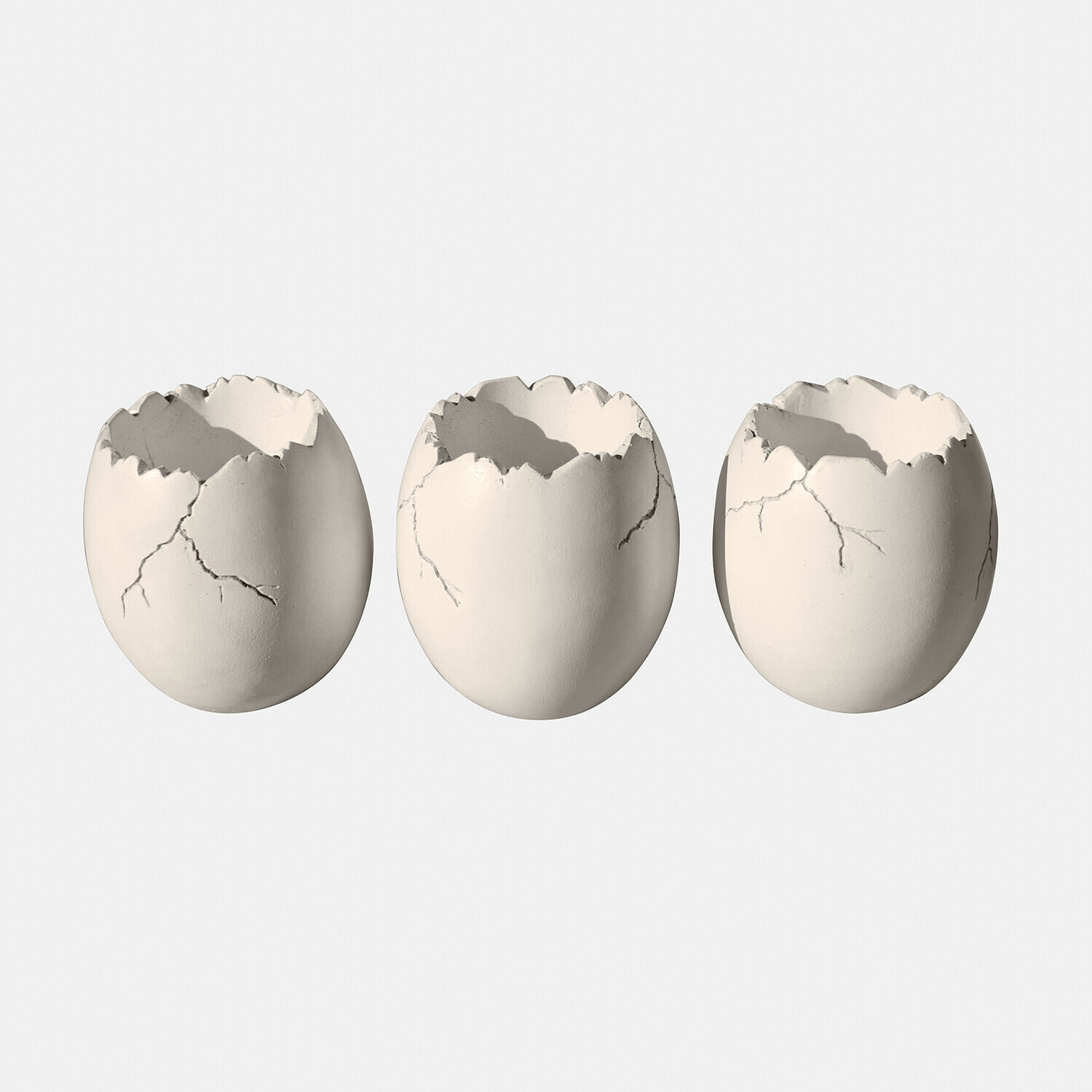 Lot de 3 œufs décoratifs Waverlye