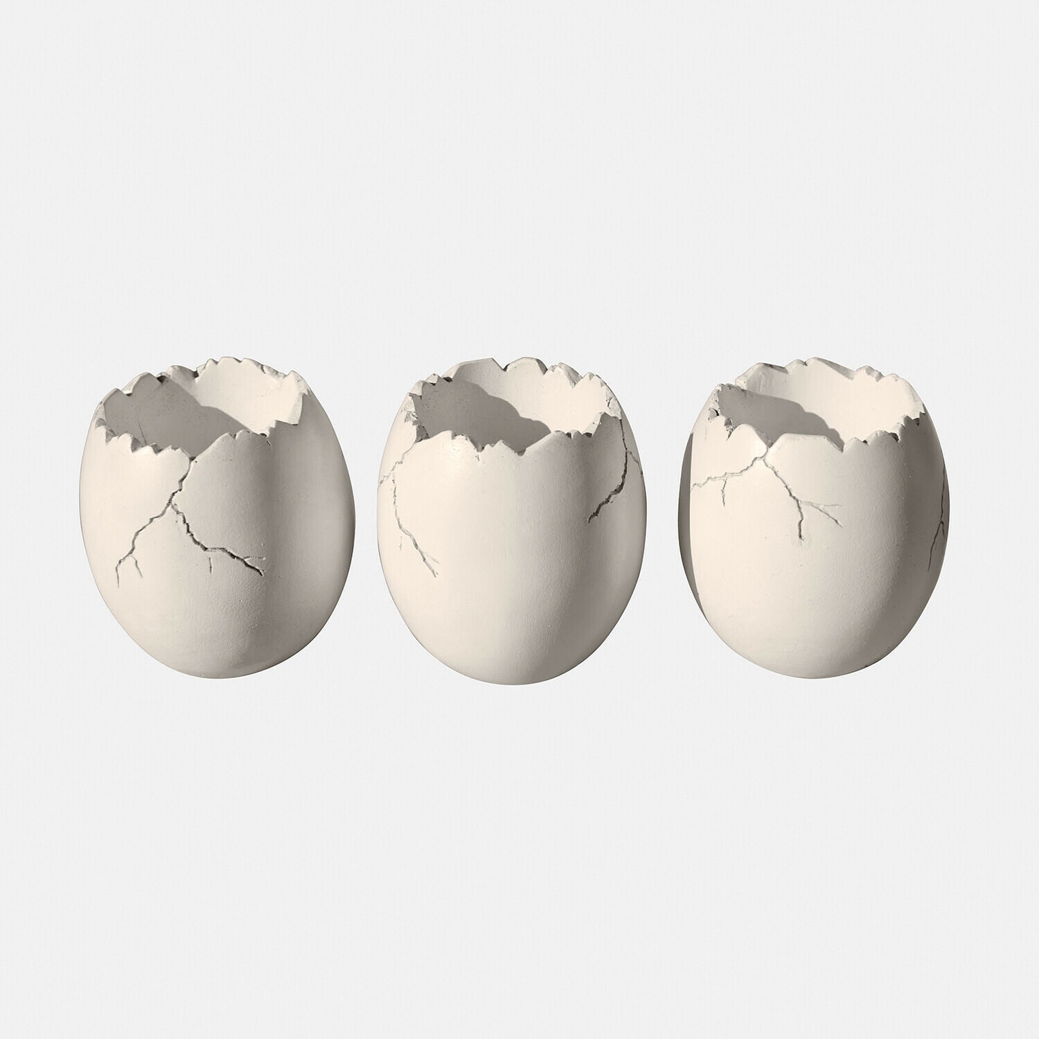 Lot de 3 œufs décoratifs Waverlye