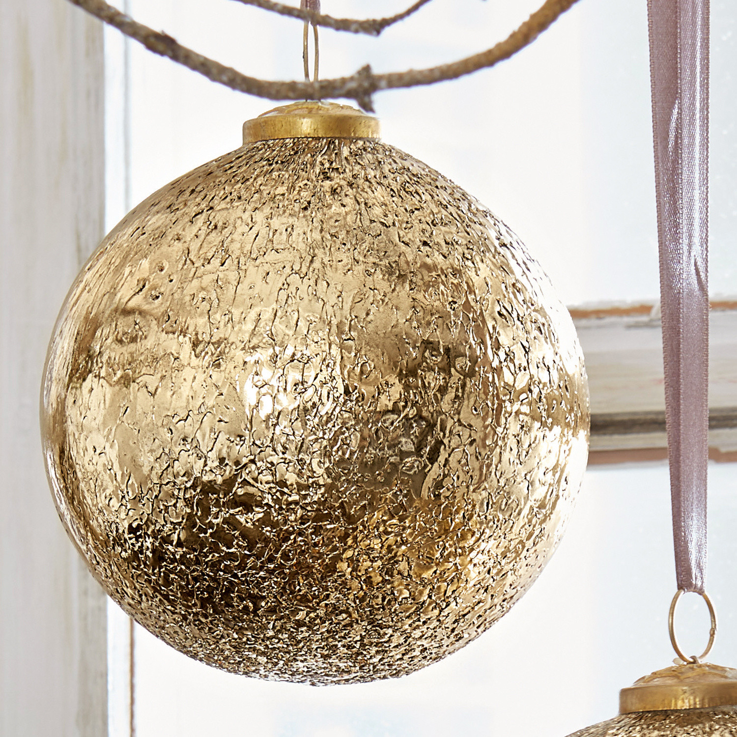 Lot de 2 décorations de Noël Goldie