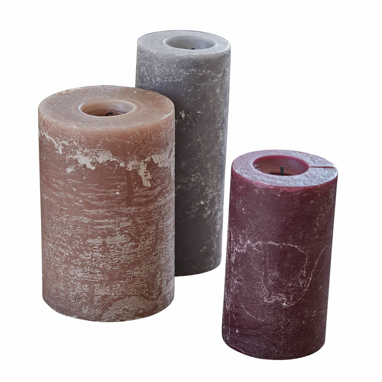 Lot de 3 bougies Pretin