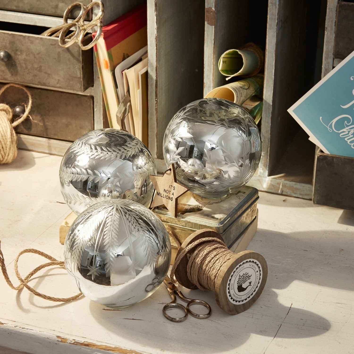 Lot de 3 boules décoratives Claix
