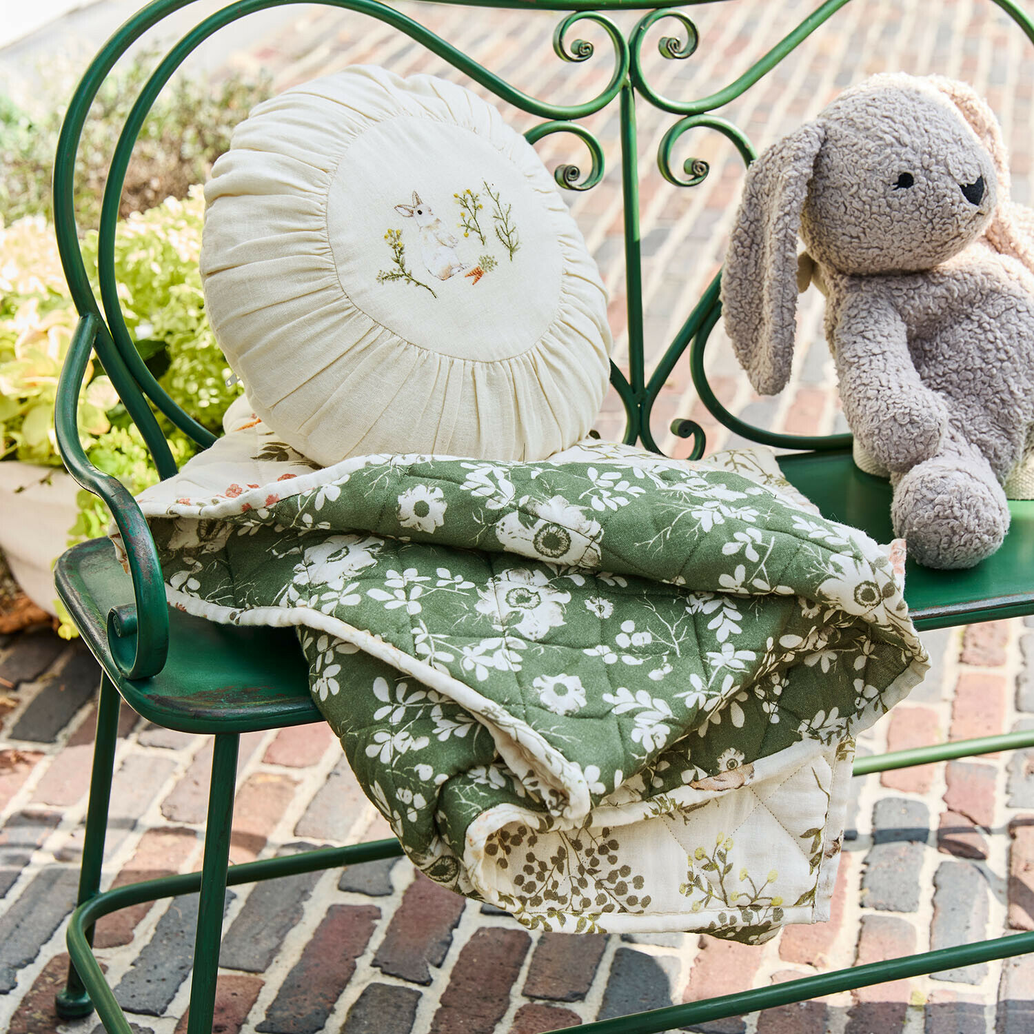 Plaid et coussin Puddlebrook