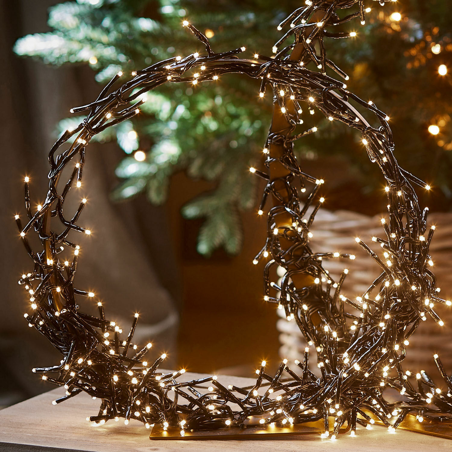 Lot de 2 couronnes à LED Nestier