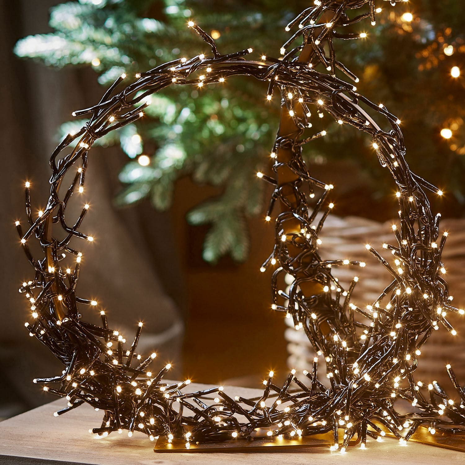 Lot de 2 couronnes à LED Nestier