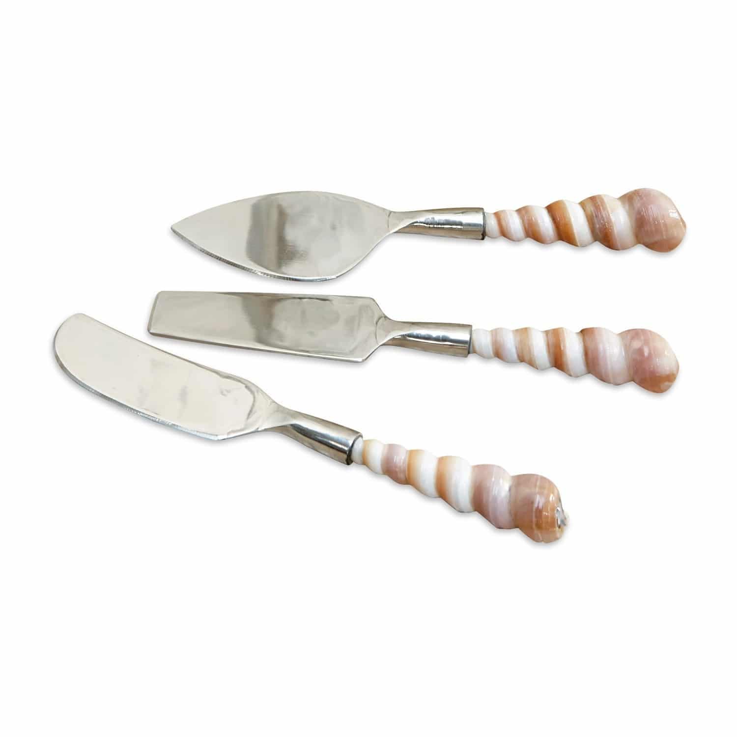 Lot de 3 couteaux à fromage Conchilli
