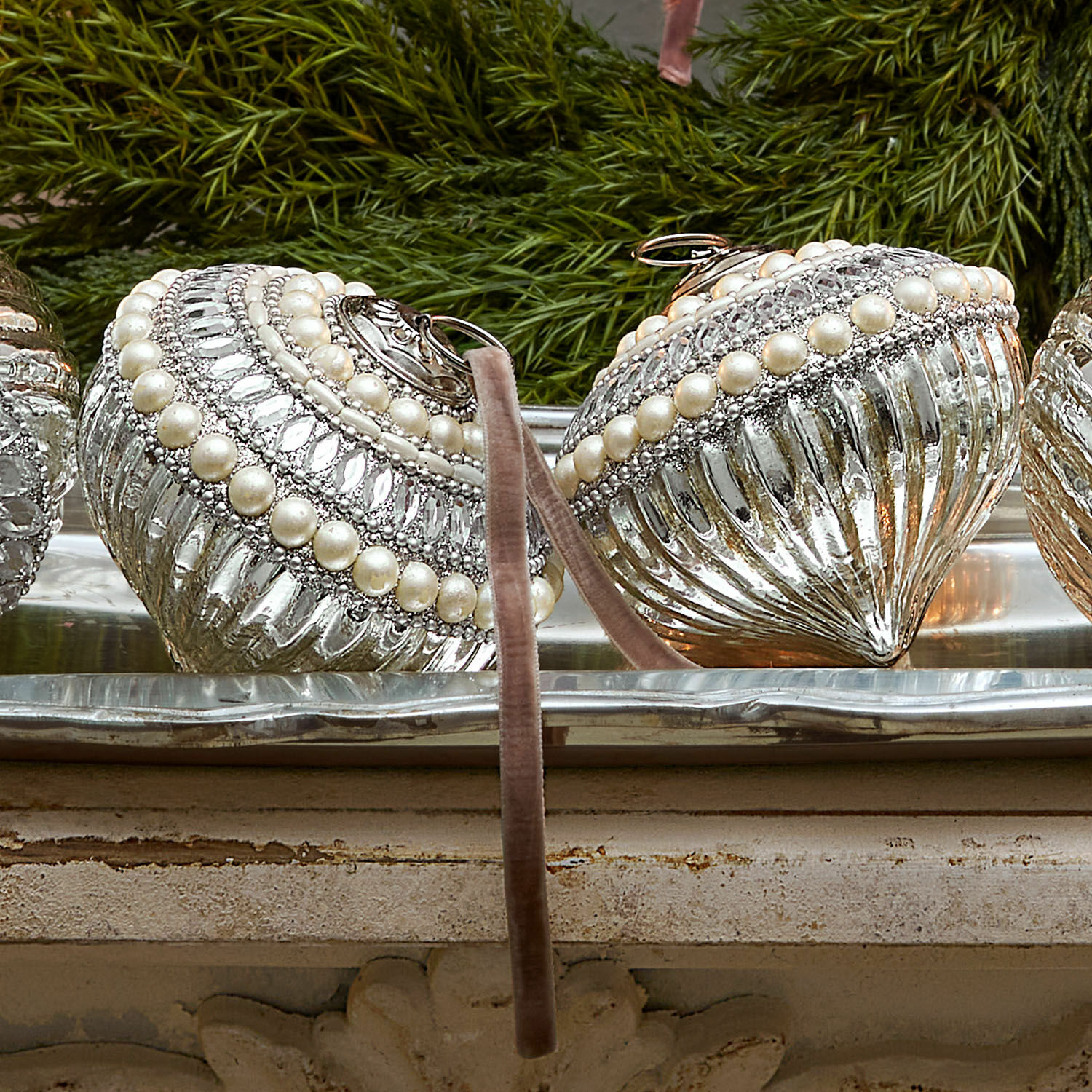 Lot de 4 boules de Noël Savonelles