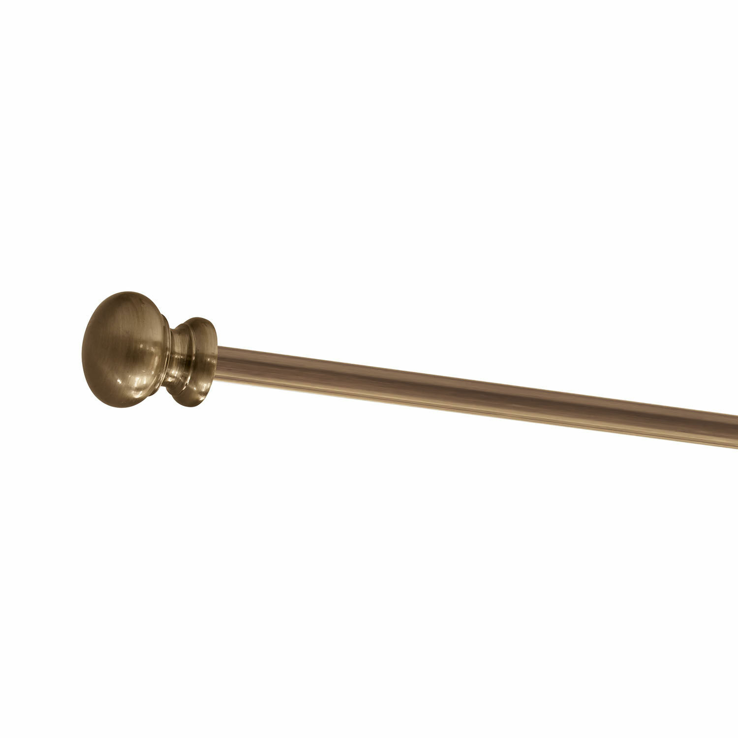 laiton vieilli Tringle à rideau Henderson en laiton antique, design simple et élégant pour décoration de fenêtres