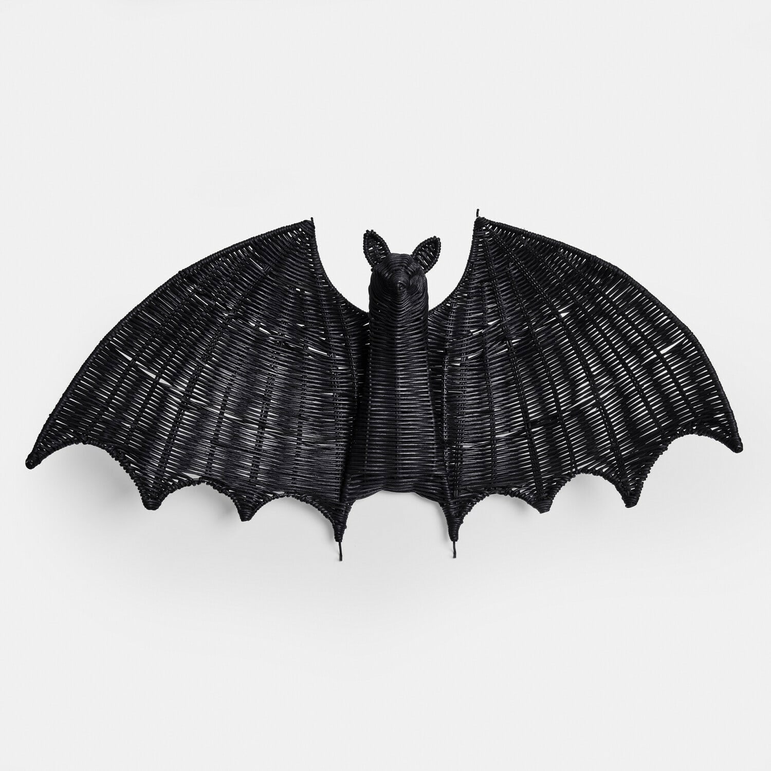 Chauve-souris décorative Dernivon Décoration murale chauve-souris en osier noir, accessoire original pour intérieur et Halloween