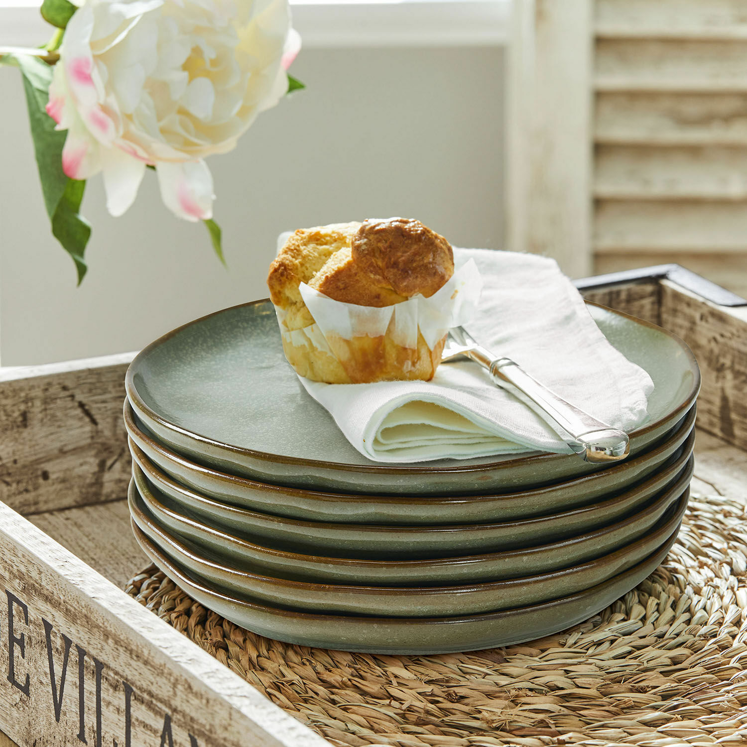Lot de 6 assiettes à dessert Biarré