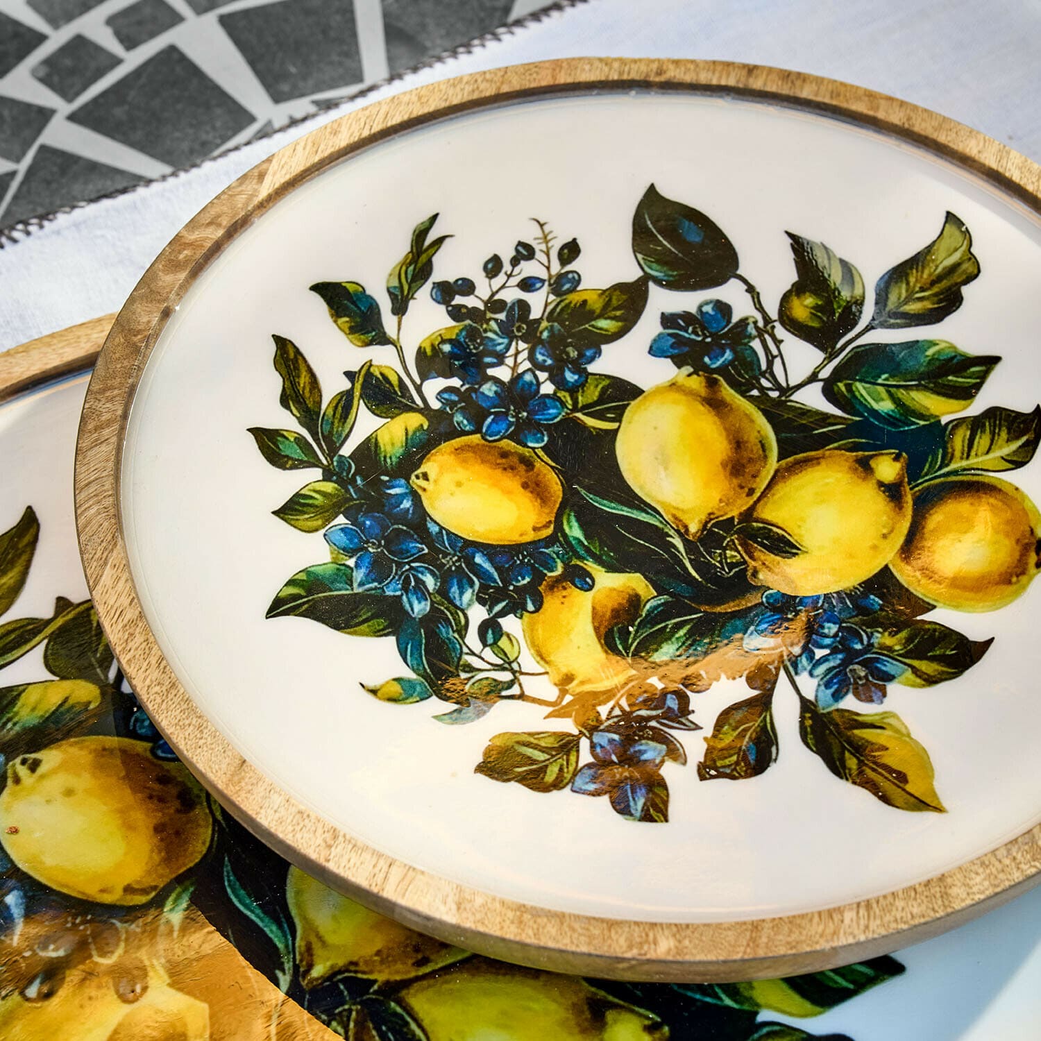 Lot de 2 plateaux Solianne