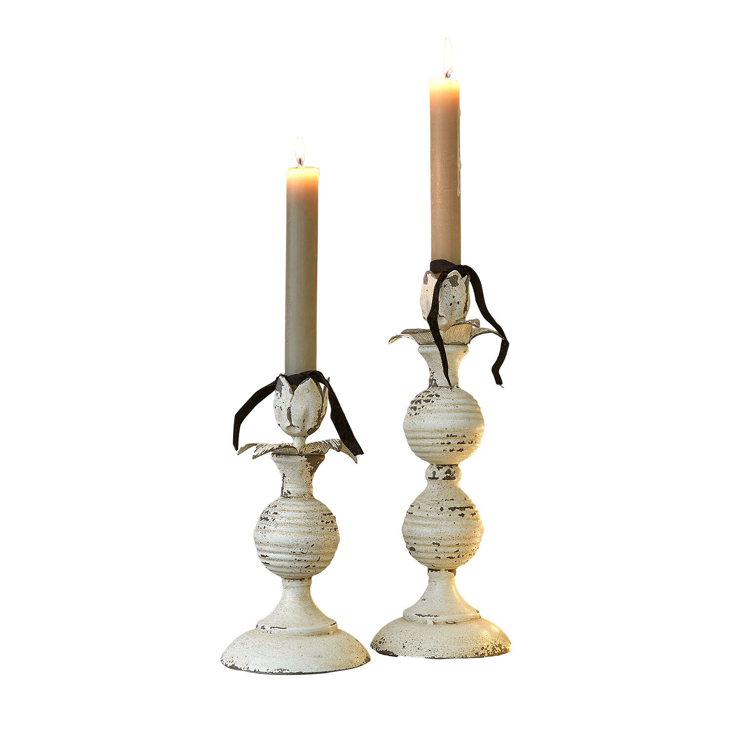 Set de 2 bougeoirs Soliras