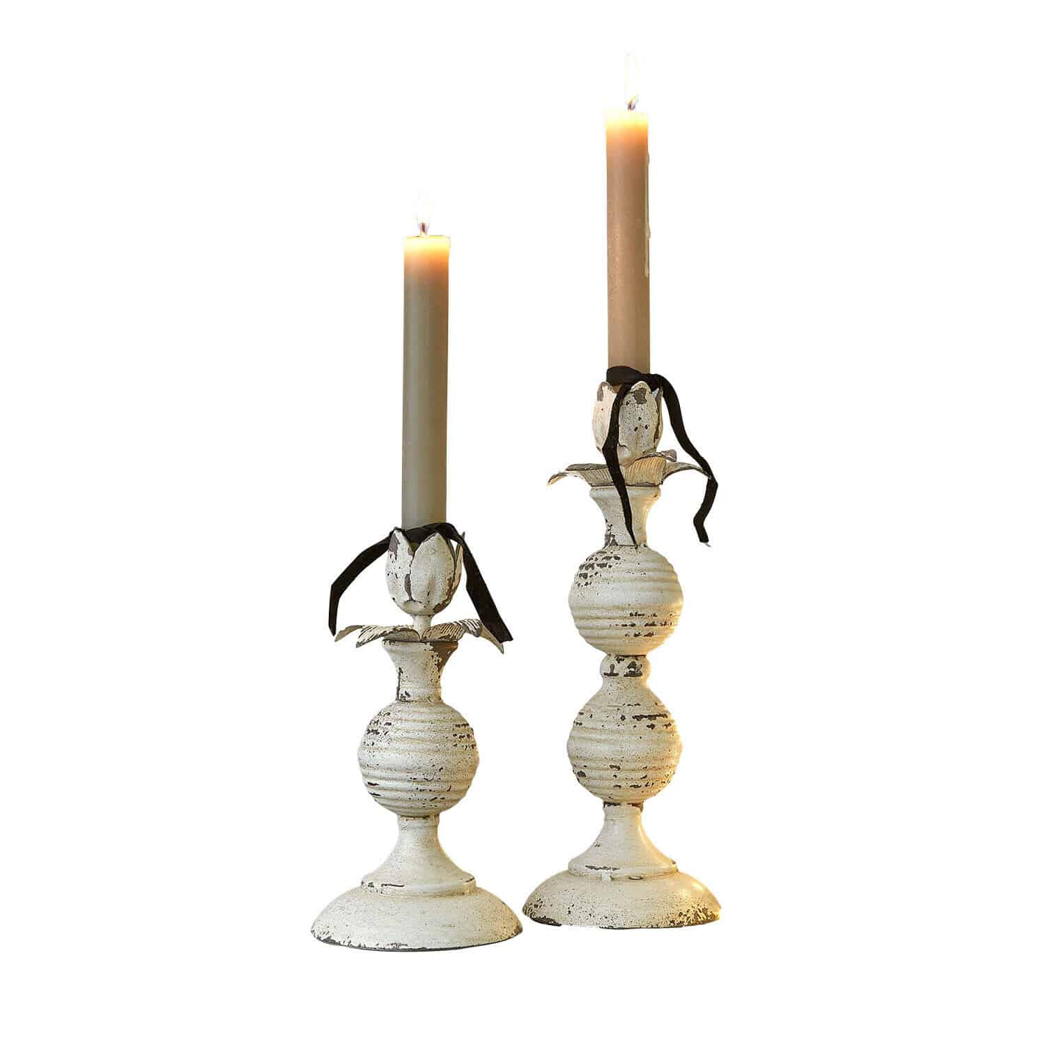 Set de 2 bougeoirs Soliras