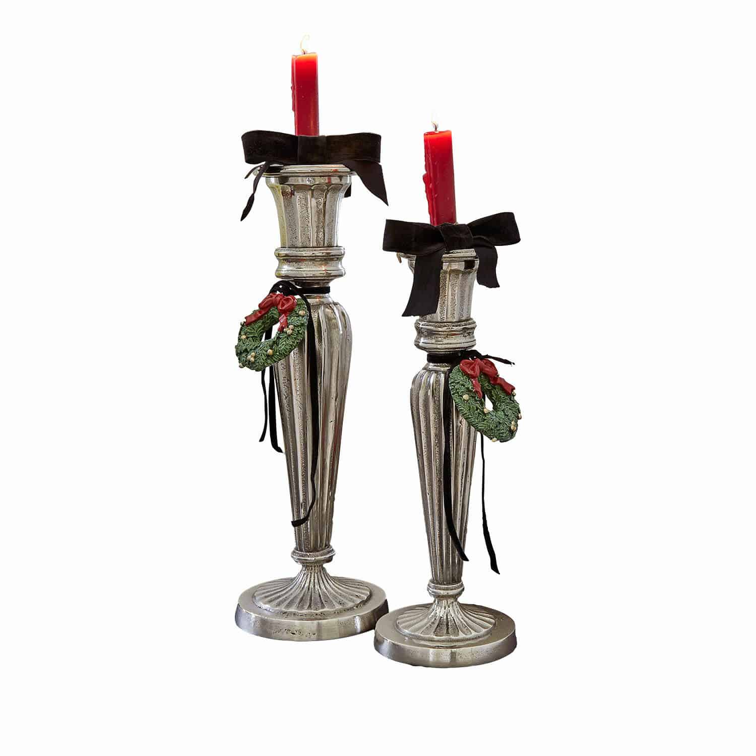 Lot de 2 bougeoirs Zahfira