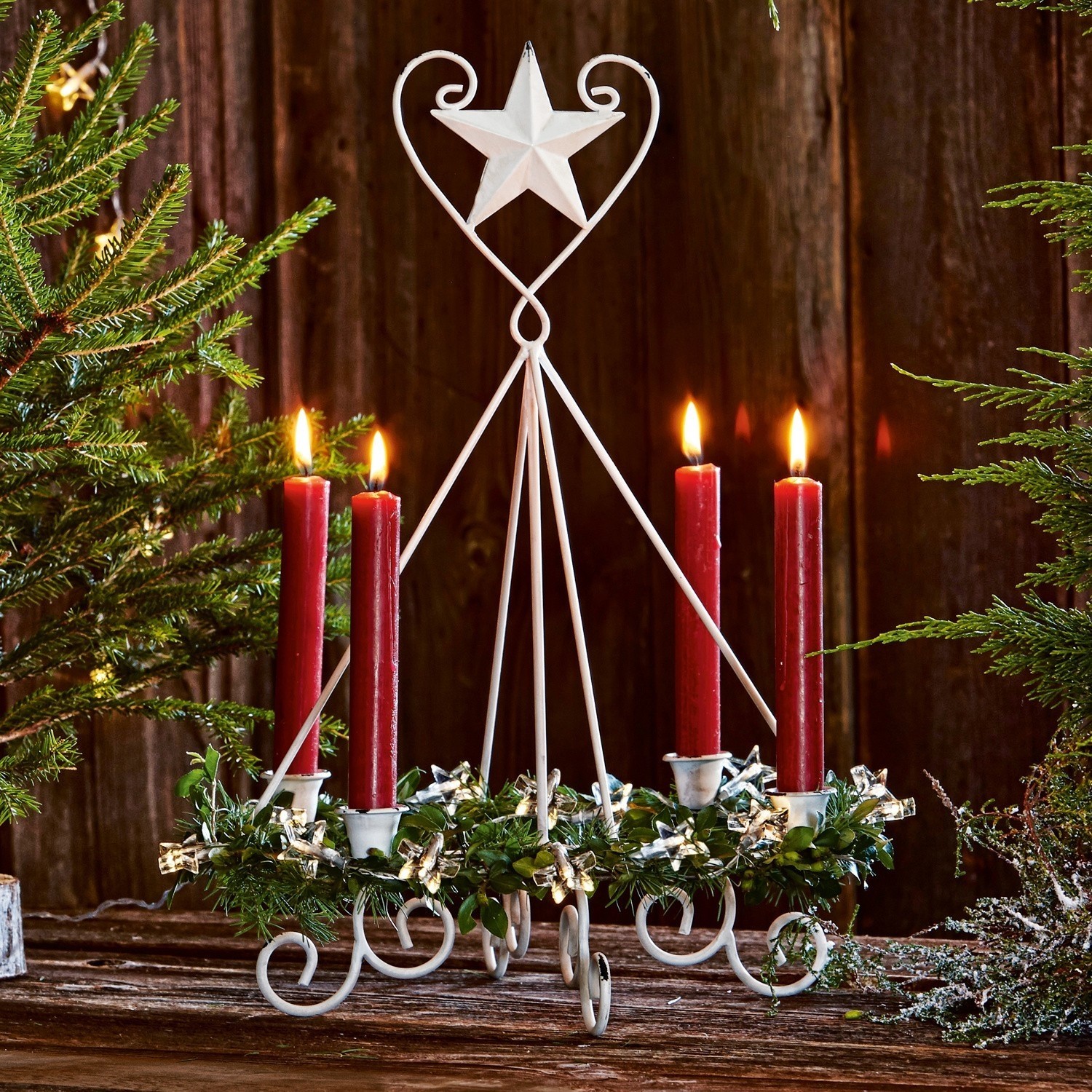 Support à couronne de l'Avent Kalvin