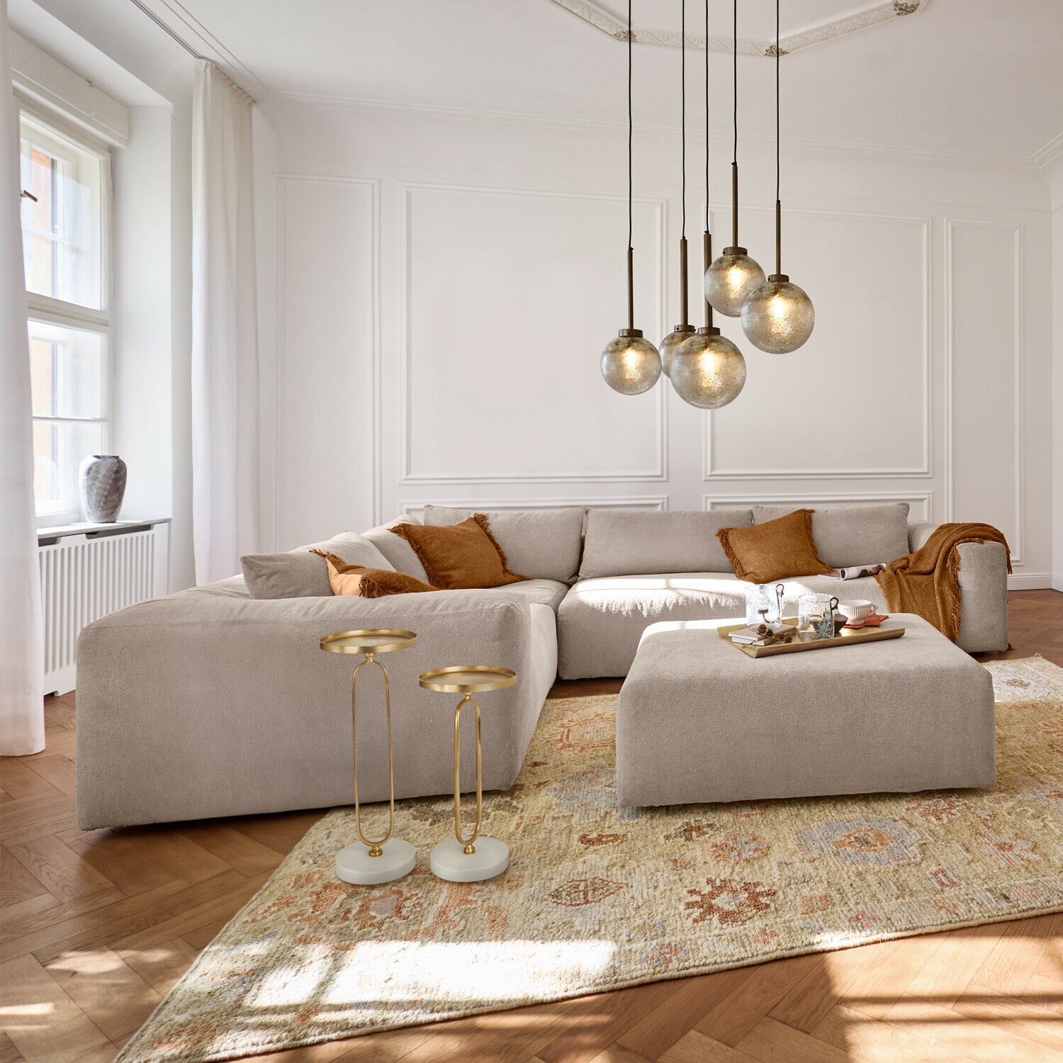 Modulsofa mit Hocker Northcombe