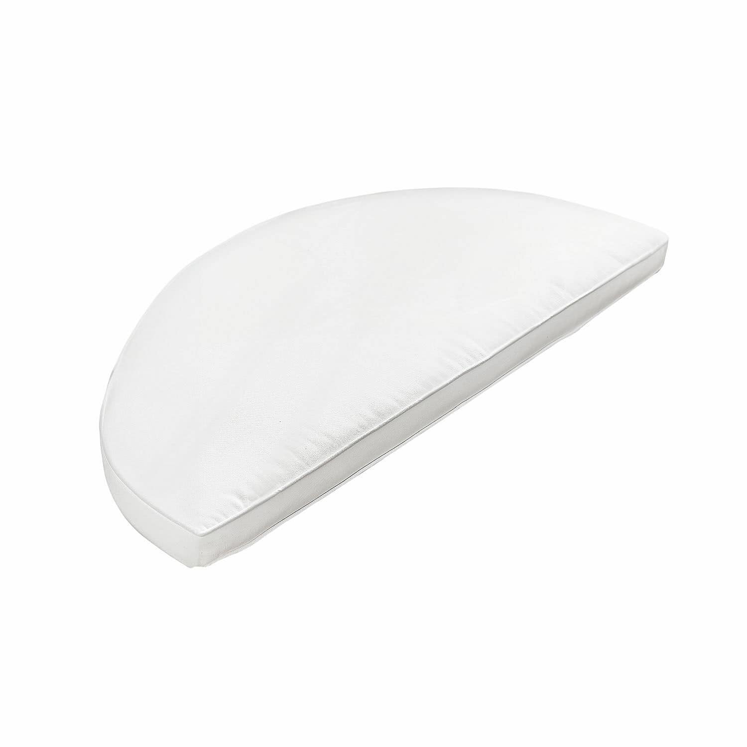 Coussin d’assise Drivesto Coussin demi-cercle blanc en tissu pour décoration intérieure et confort d'assise