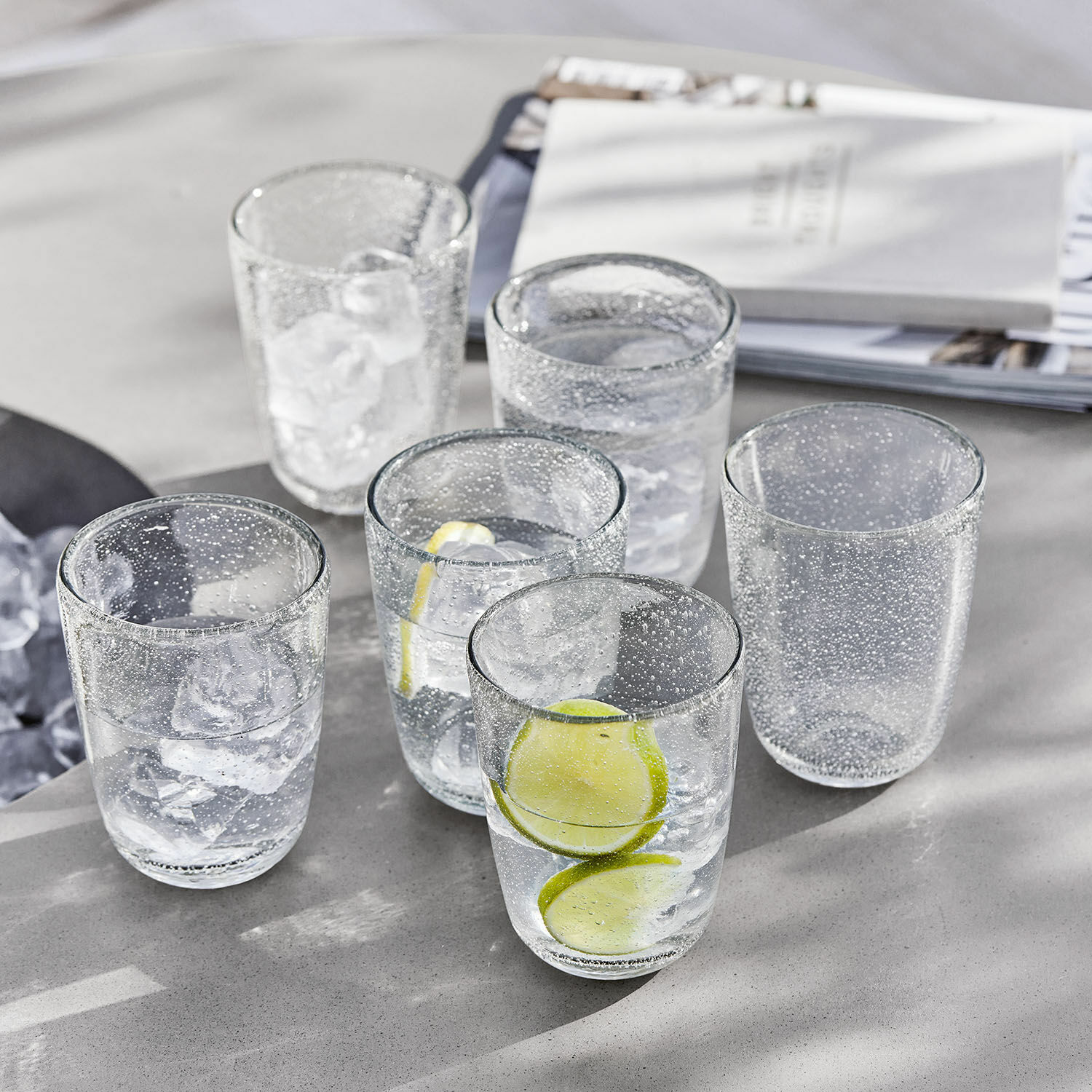 Lot de 6 verres Parilly