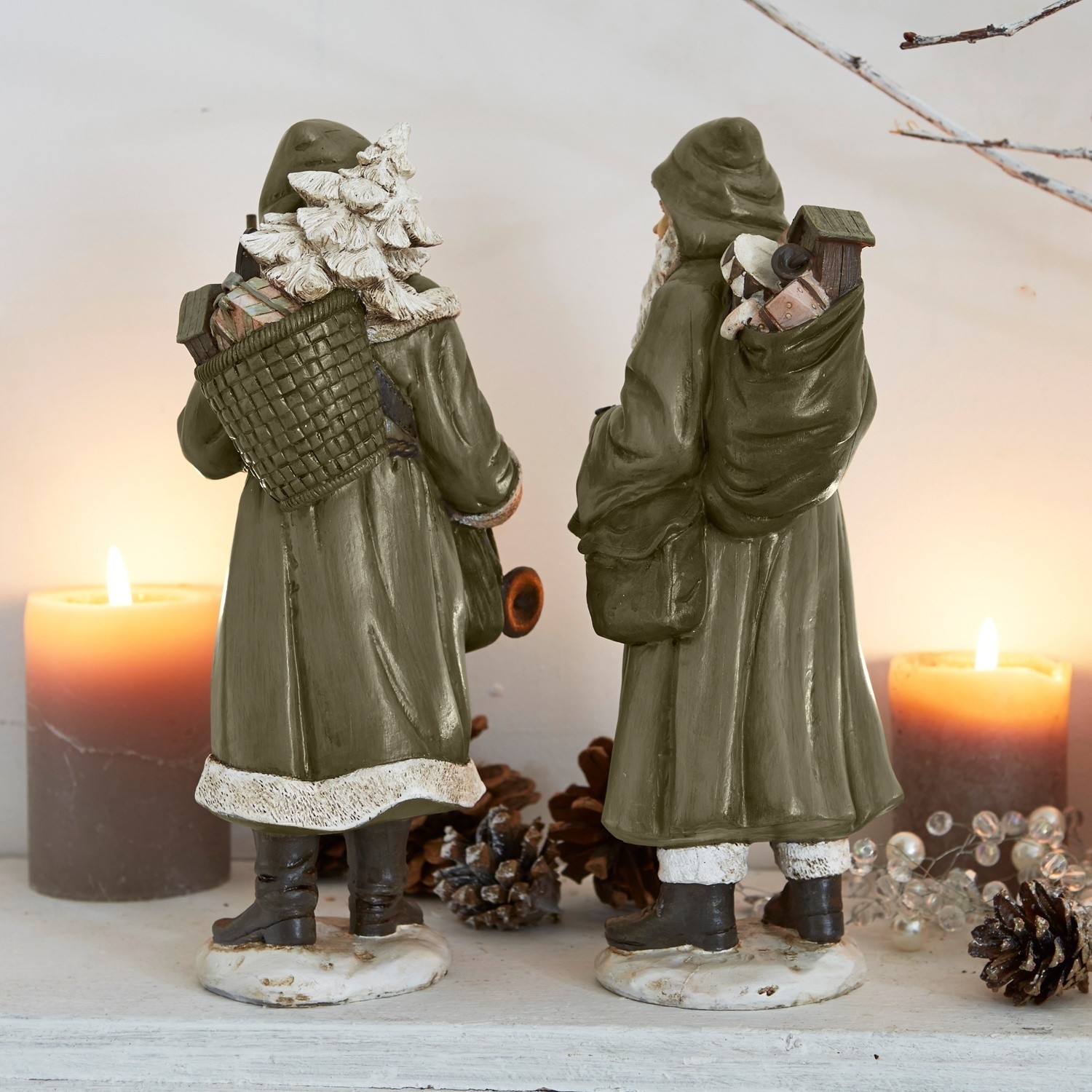 Lot de 2 Pères Noël Jonael