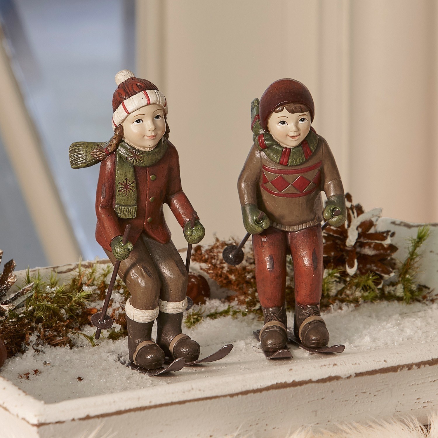 Lot de 2 figurines Bibury