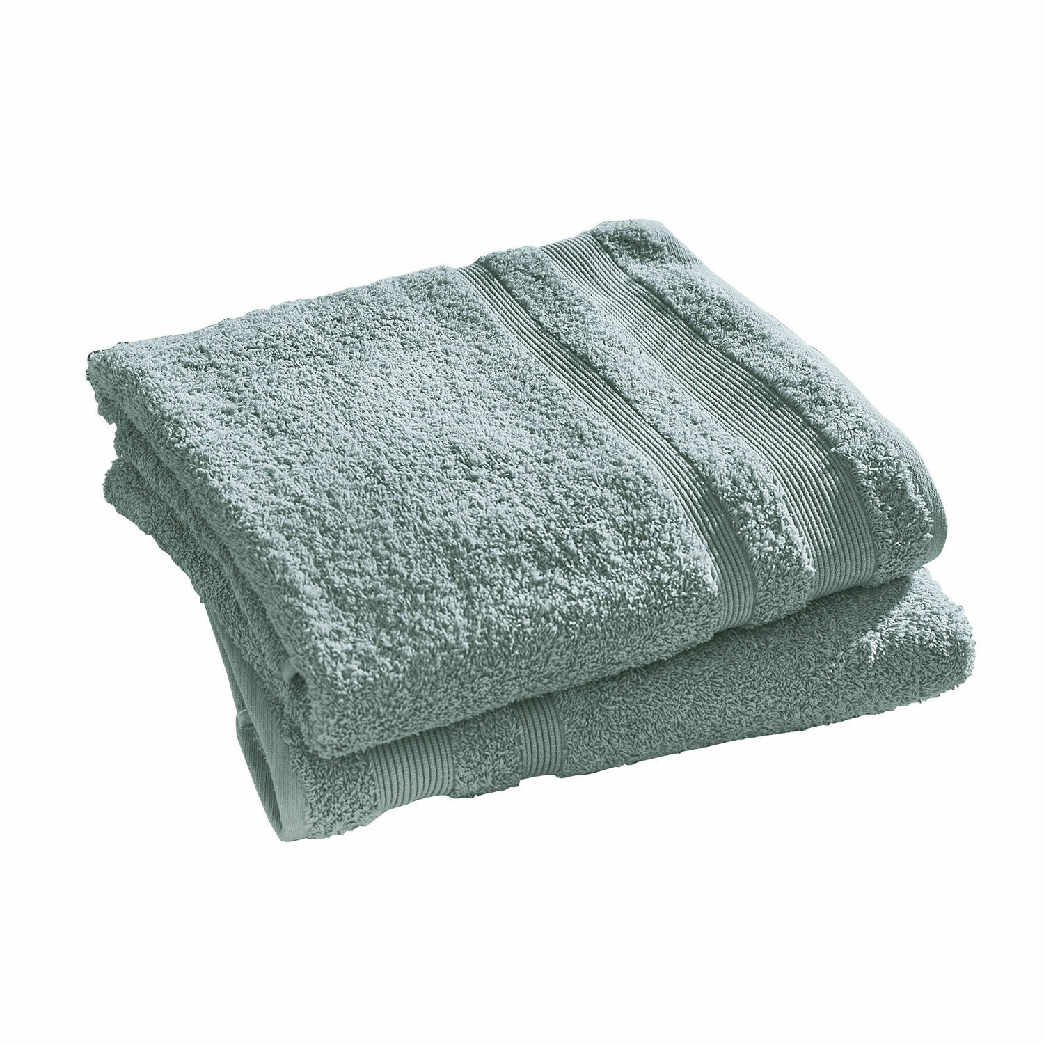 pétrole Lot de 2 serviettes de bain en coton couleur pétrole, douces et absorbantes pour salle de bain