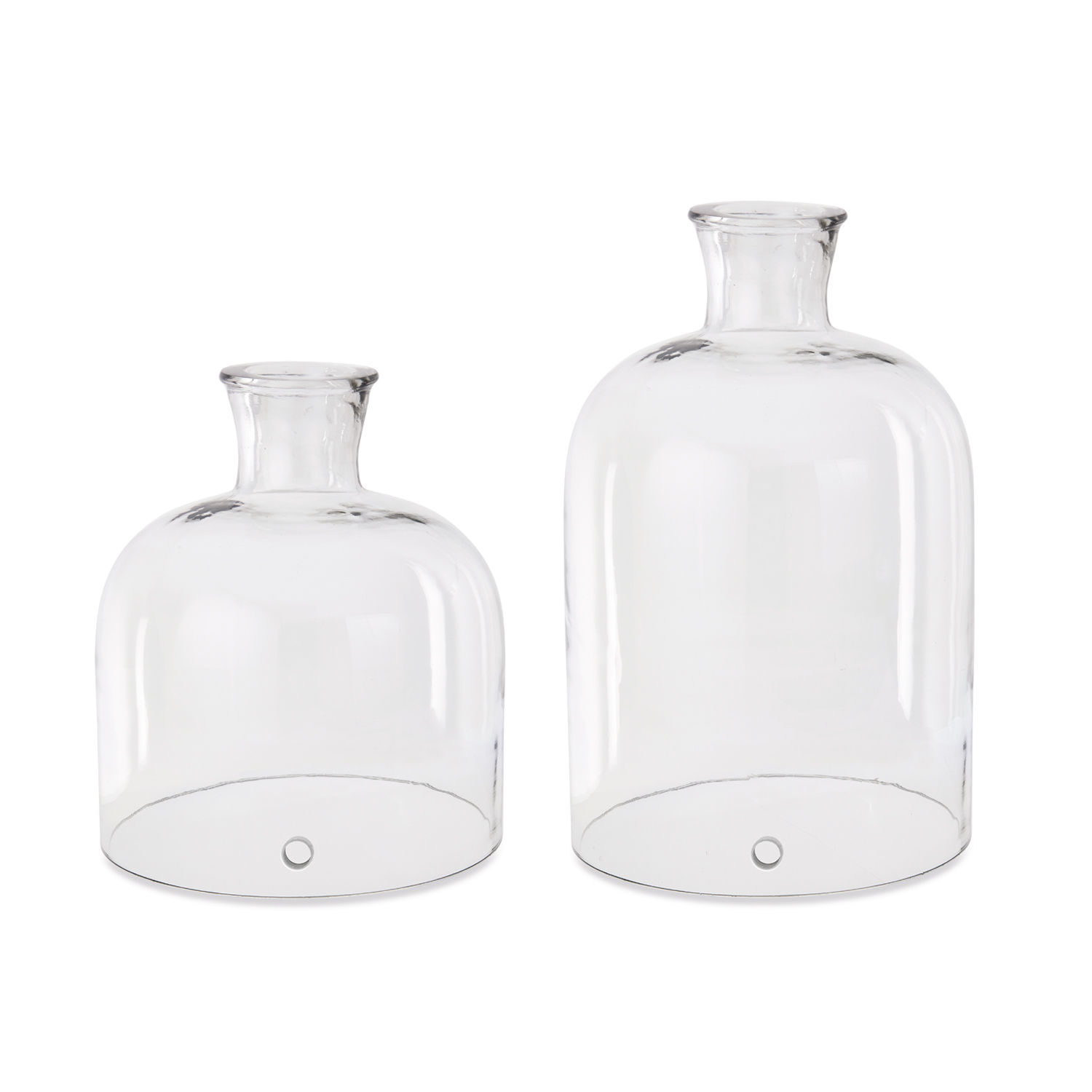 Lot de 2 cloches en verre Modesty