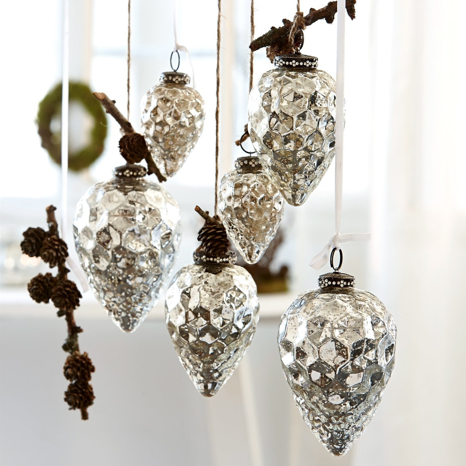 Lot de 6 décorations de Noël Colin