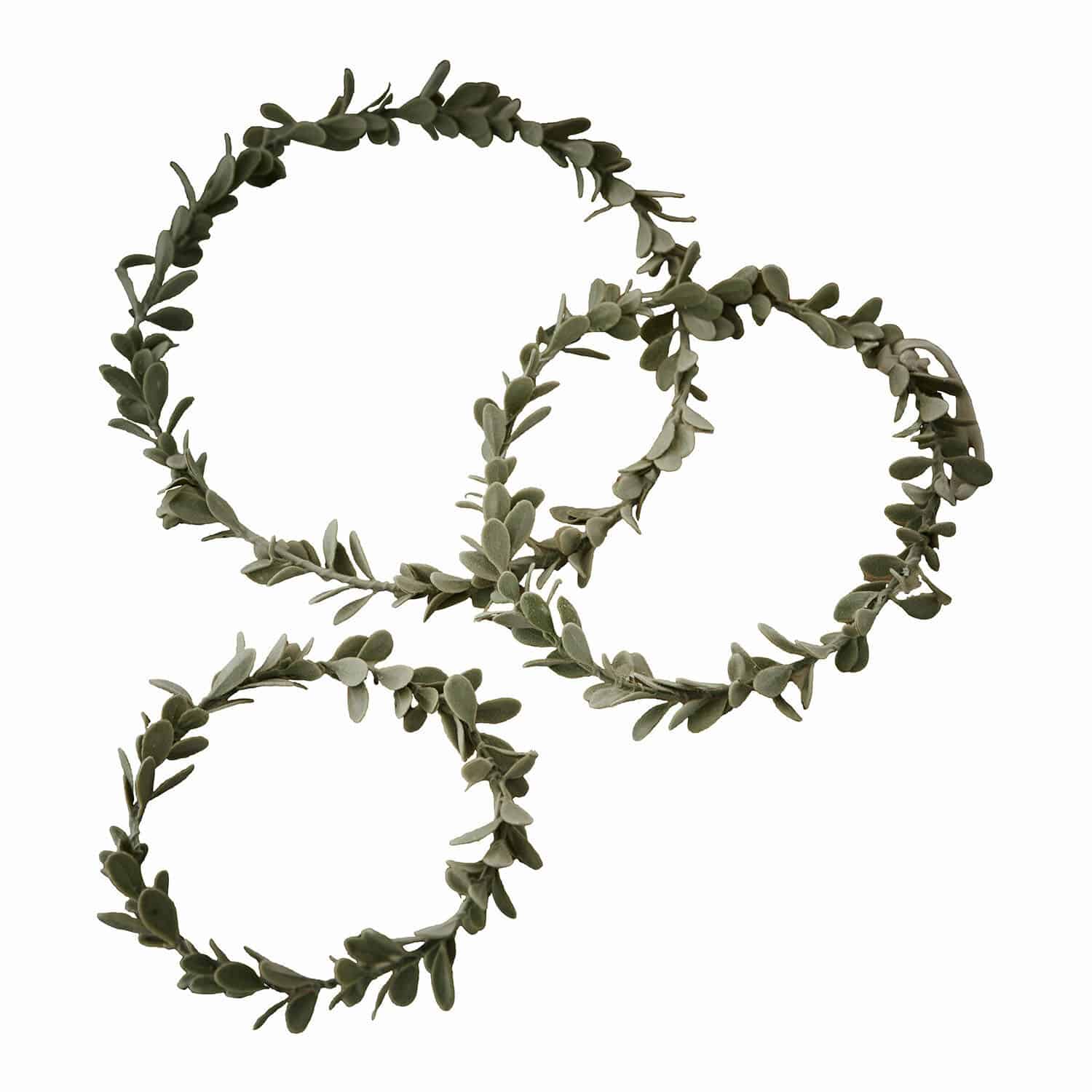 Lot de 3 couronnes Carivela