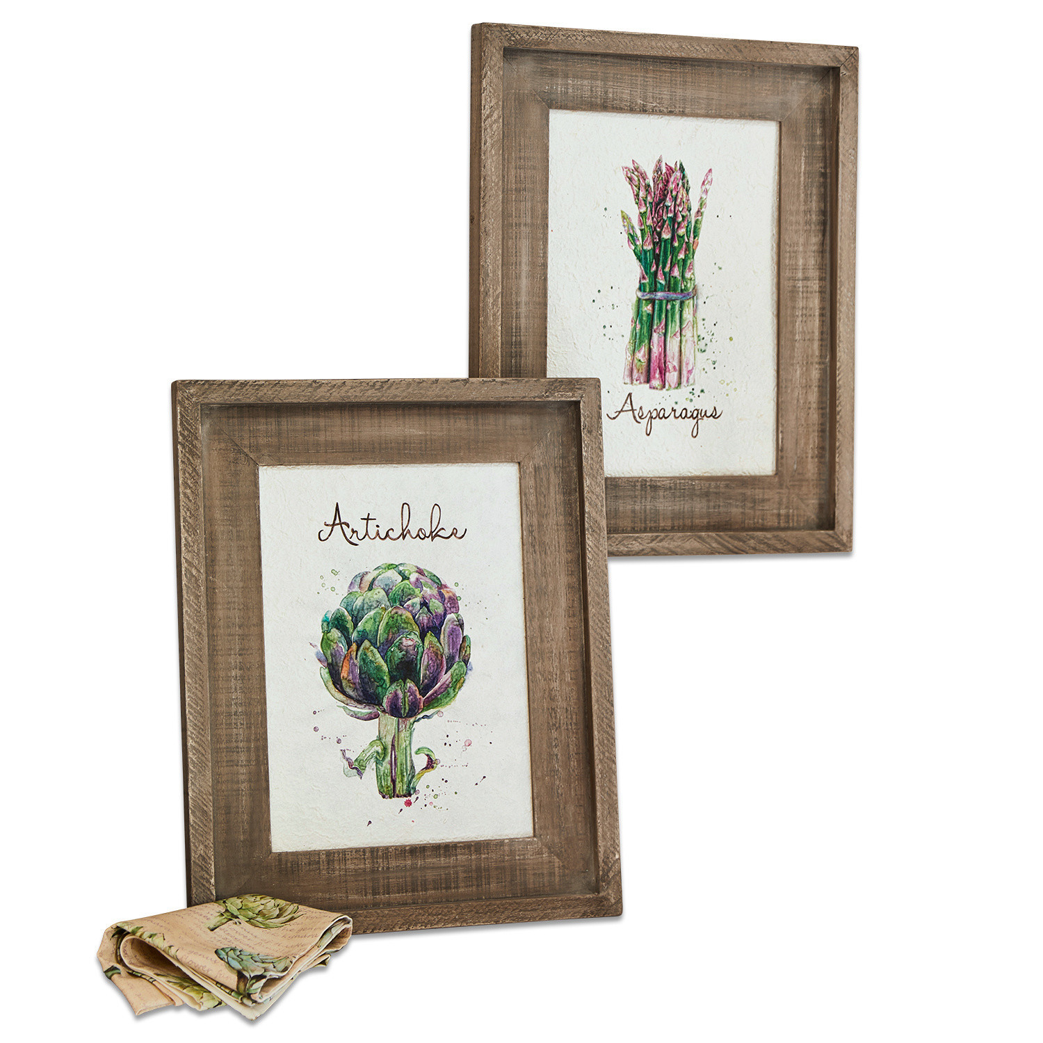 Lot de 2 tableaux Greeny