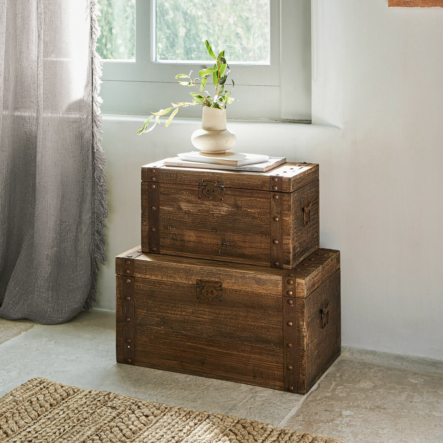 Lot de 2 malles Pratt