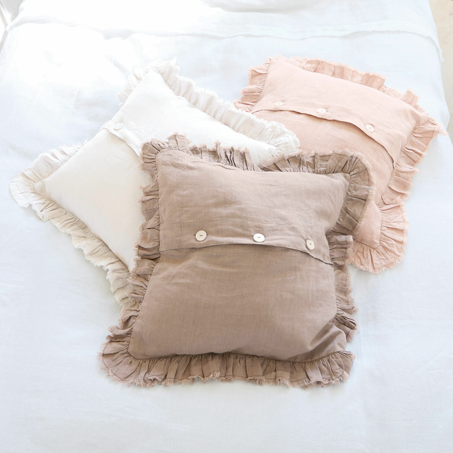 Lot de 3 housses de coussins Denise