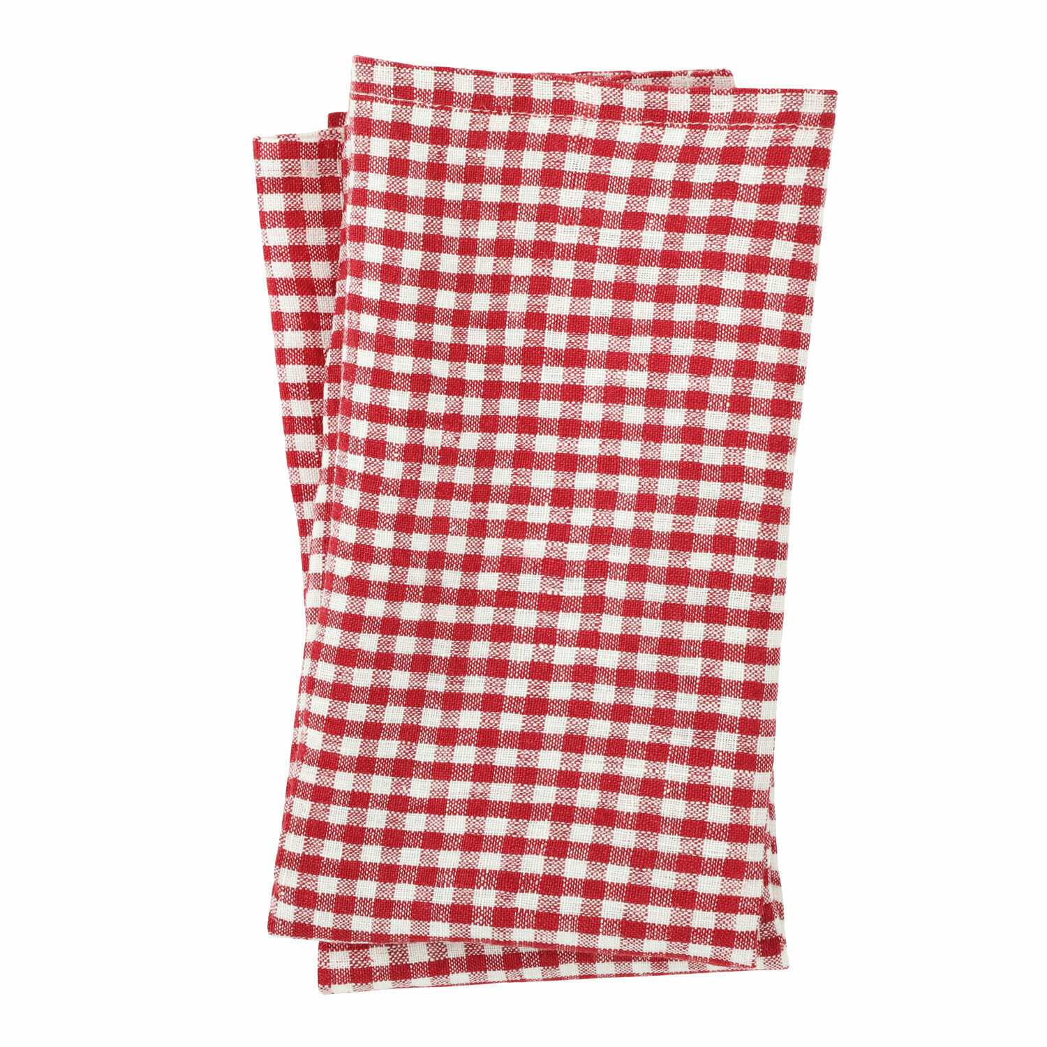 rouge/blanc Lot de 4 serviettes en coton rouge et blanc à carreaux, linge de table décoratif pour cuisine