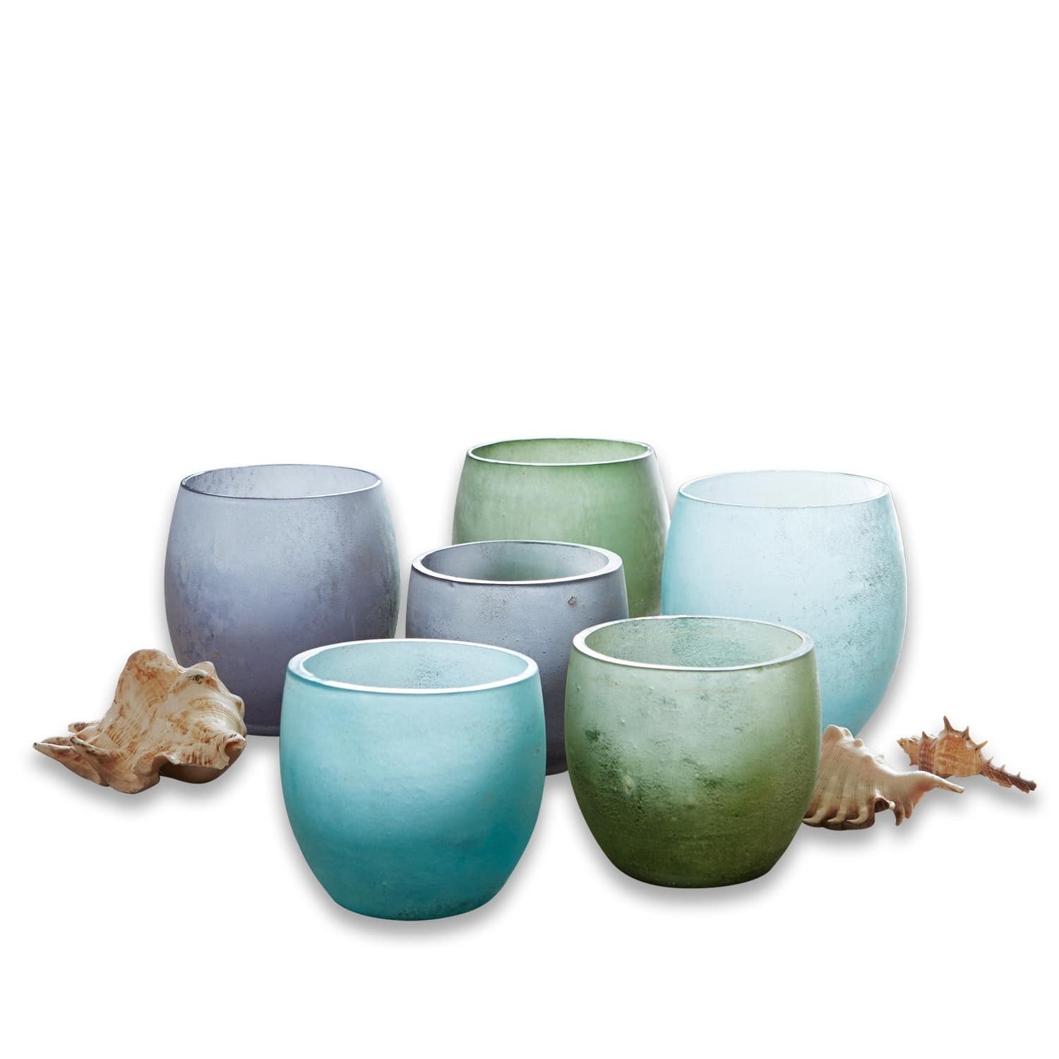 Lot de 6 photophores Idony