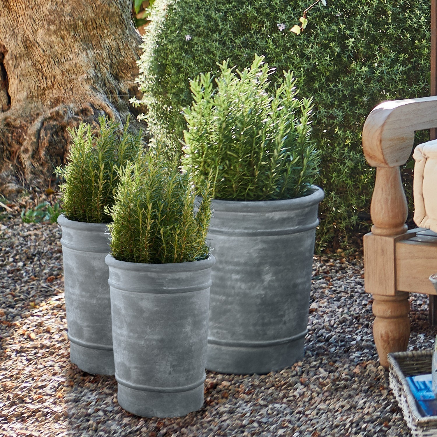 Lot de 3 cache-pots Sadia