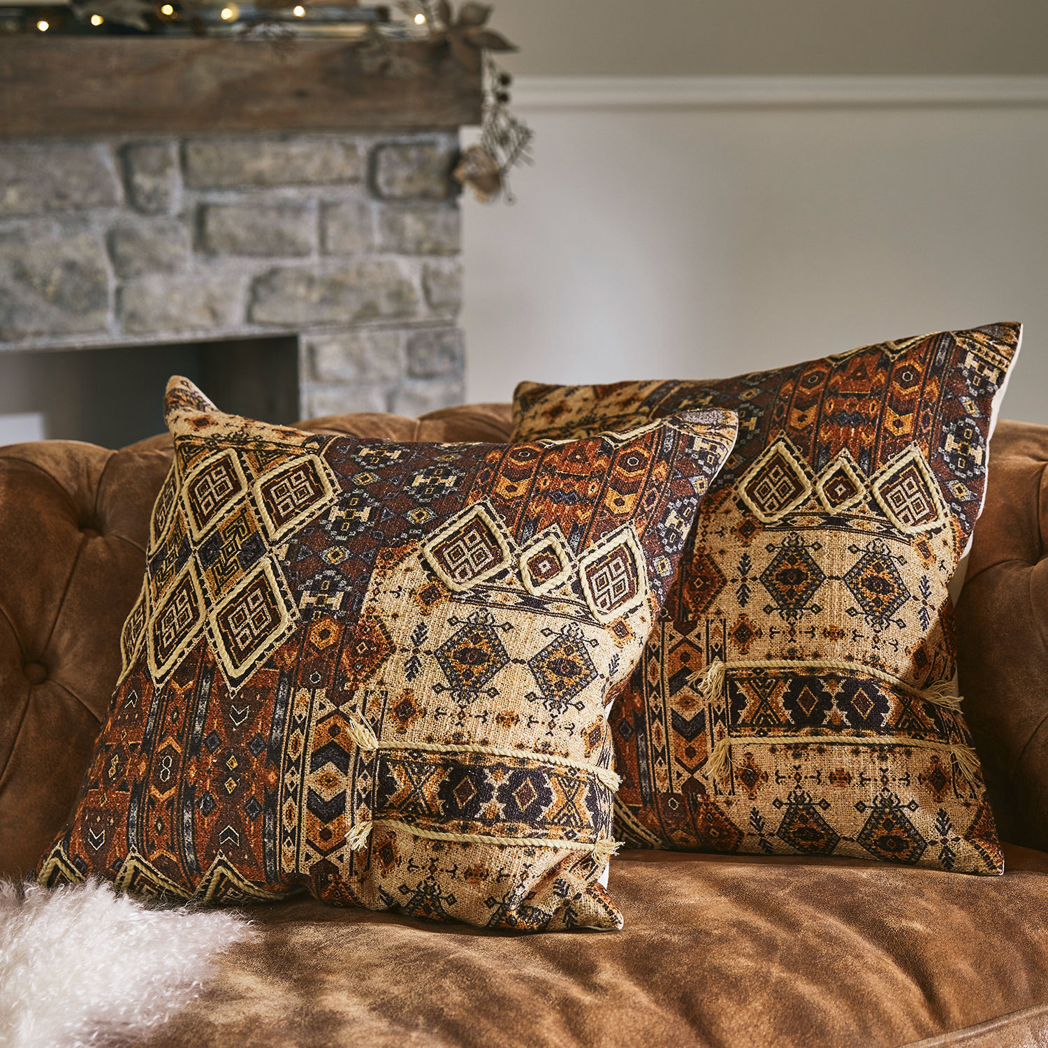 Lot de 2 housses de coussins Bartica