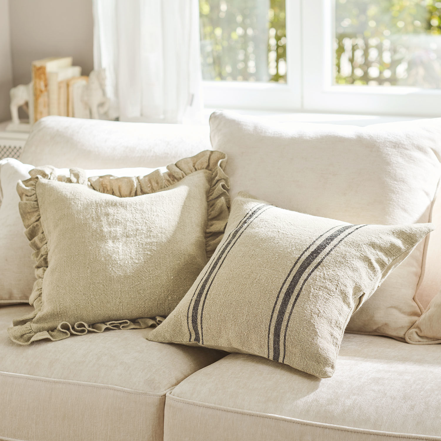 Lot de 2 housses de coussins Aiquile