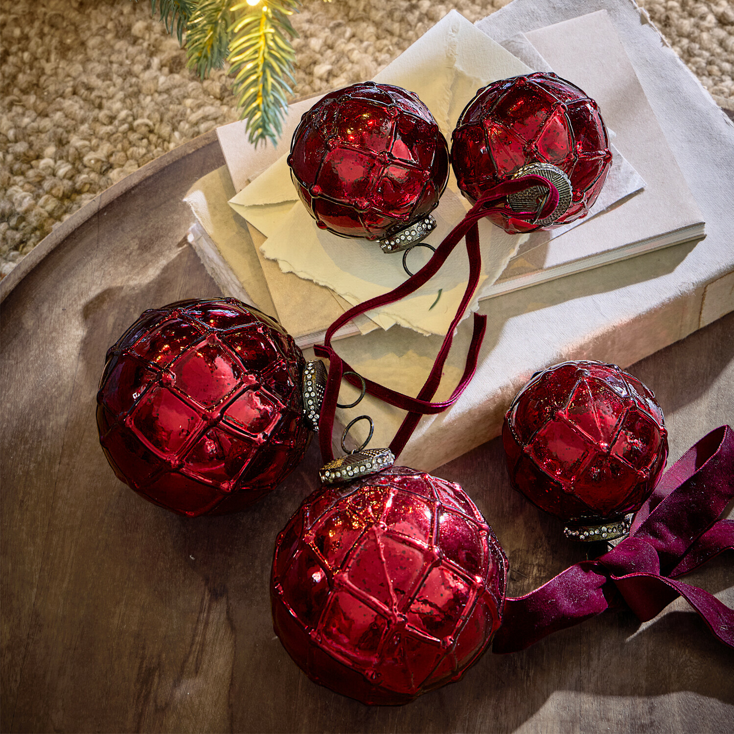 Lot de 6 décorations de Noël Roubi