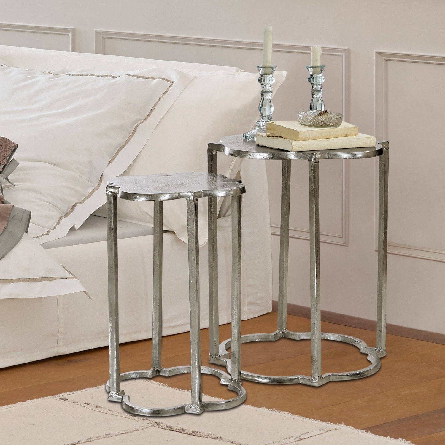Lot de 2 tables d'appoint Médonville