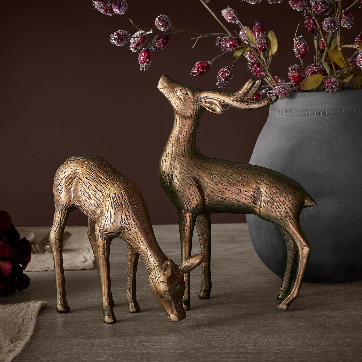 Lot de 2 cerfs décoratifs Grantmore