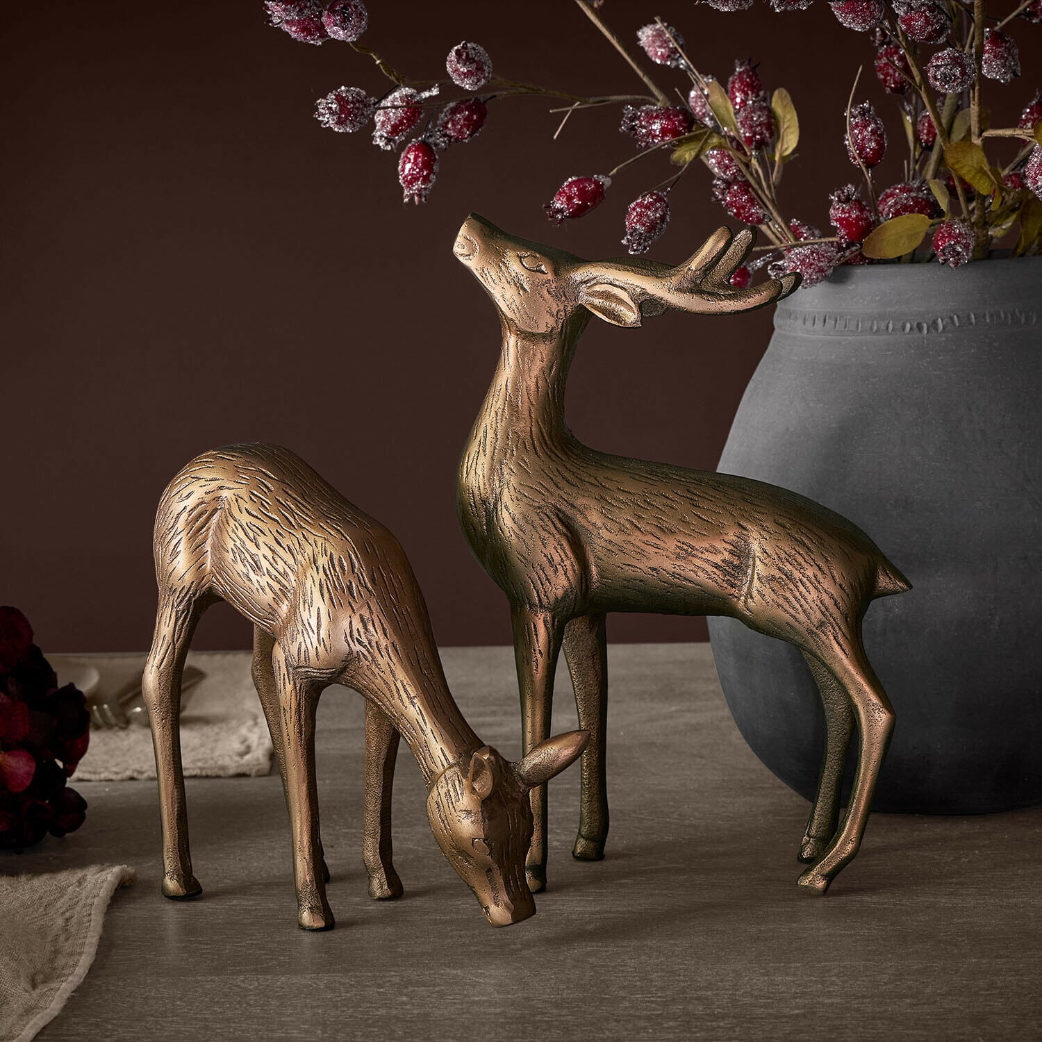 Lot de 2 cerfs décoratifs Grantmore
